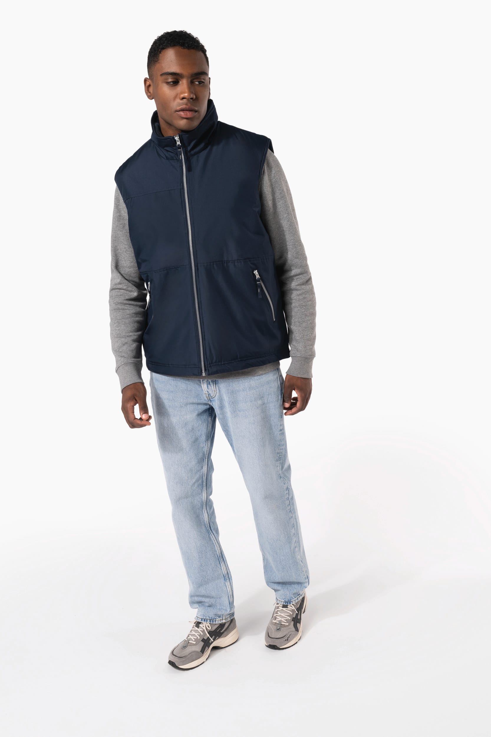 Colete forrado a polar de homem