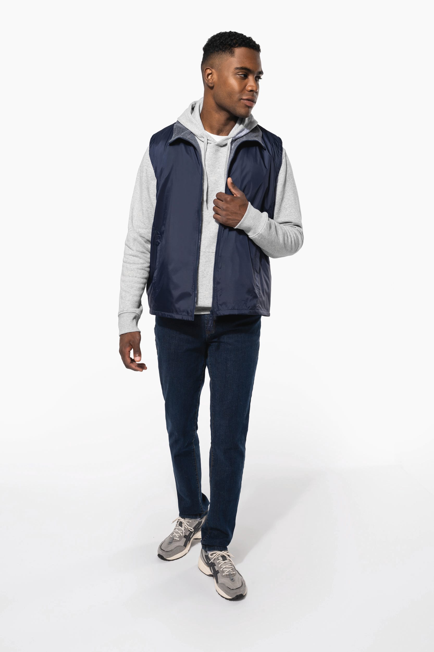 Colete forrado a polar unissexo