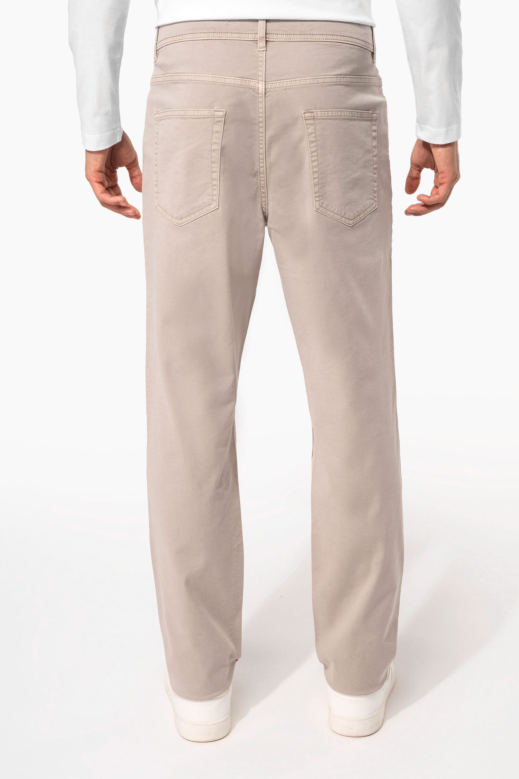 Calças com 5 bolsos de homem