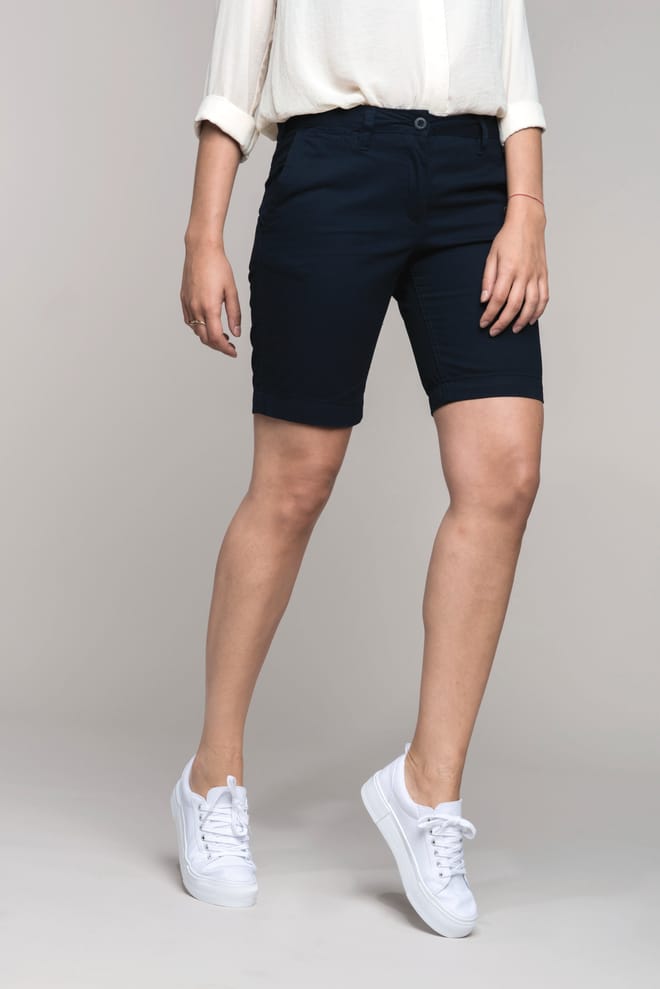 Bermuda chino femme