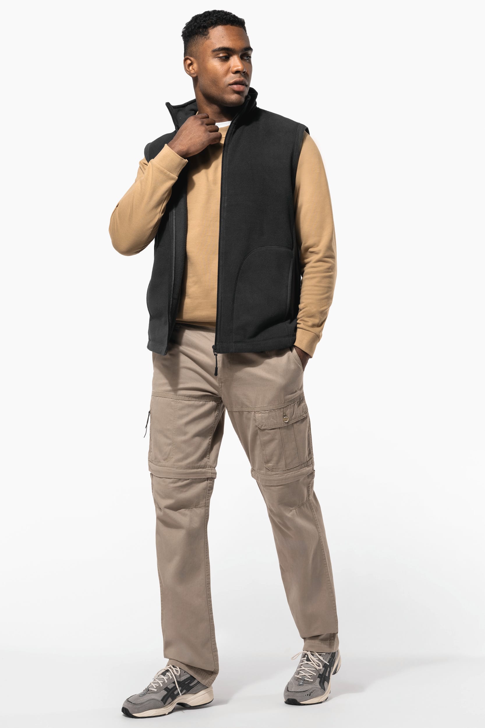 Calças multibolsos 2 em 1