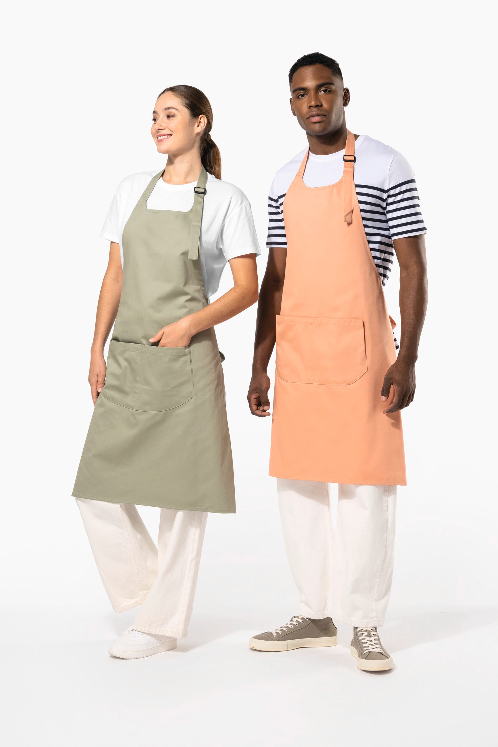 Tablier avec poche en coton Bio - Image 1