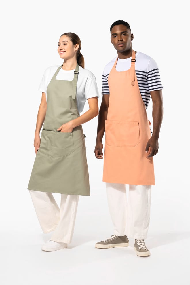 Tablier avec poche en coton Bio