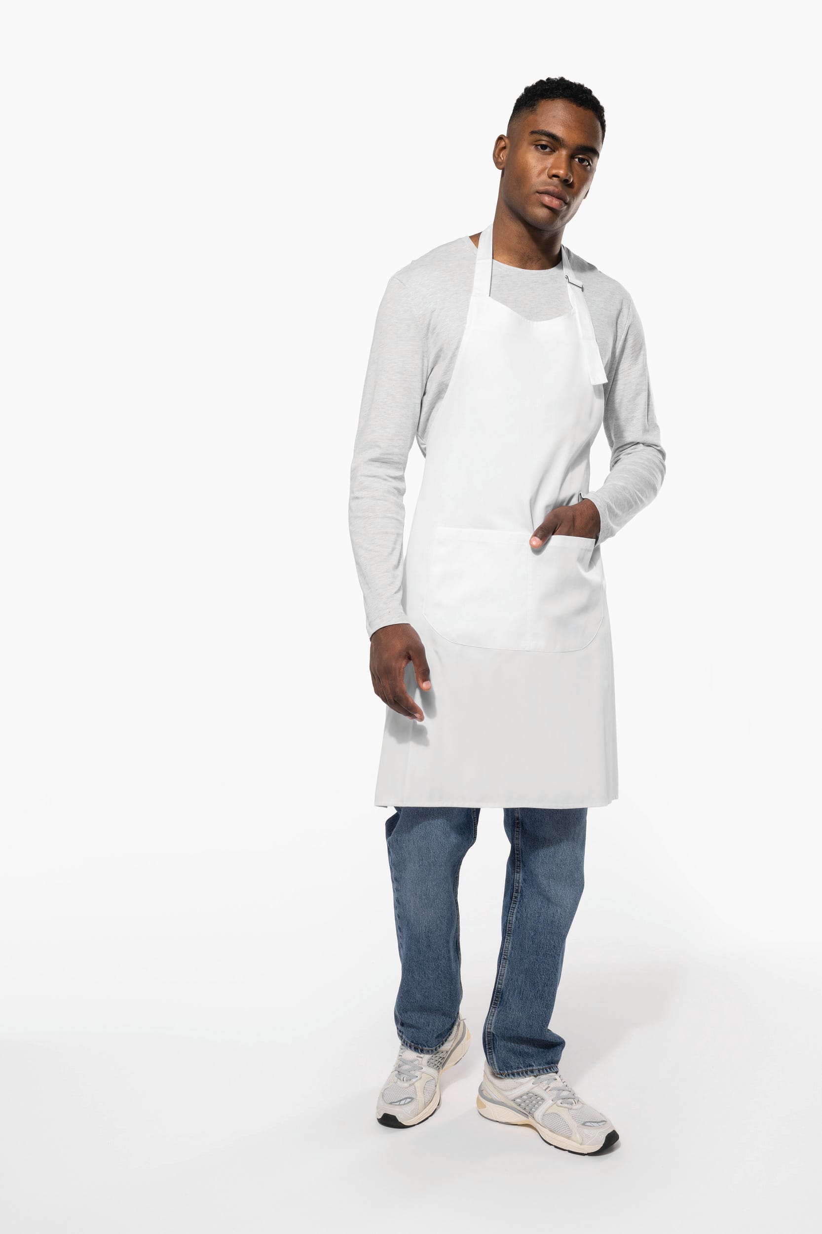 Avental poliéster/algodão lavável a alta temperatura