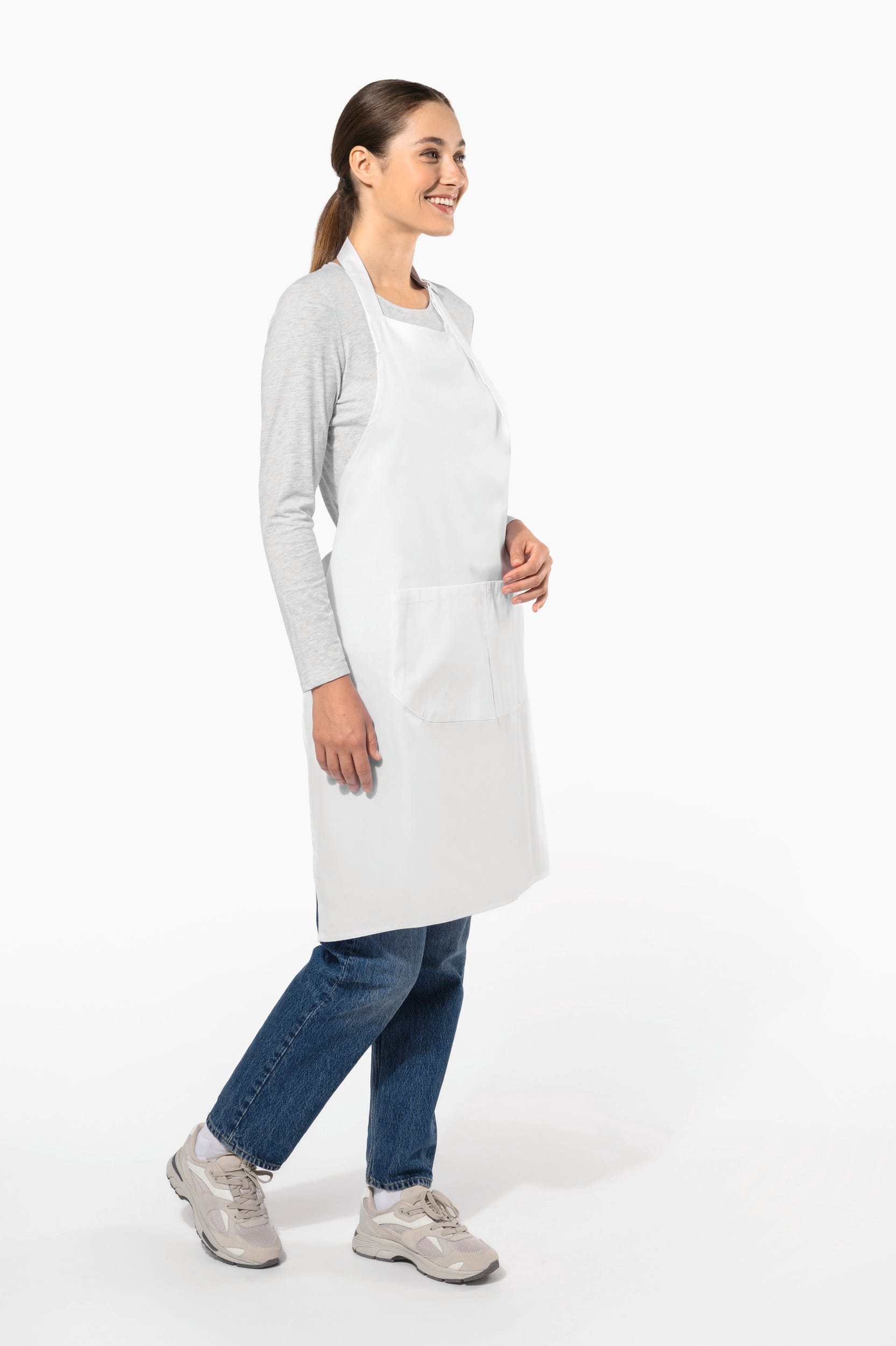 Avental poliéster/algodão lavável a alta temperatura