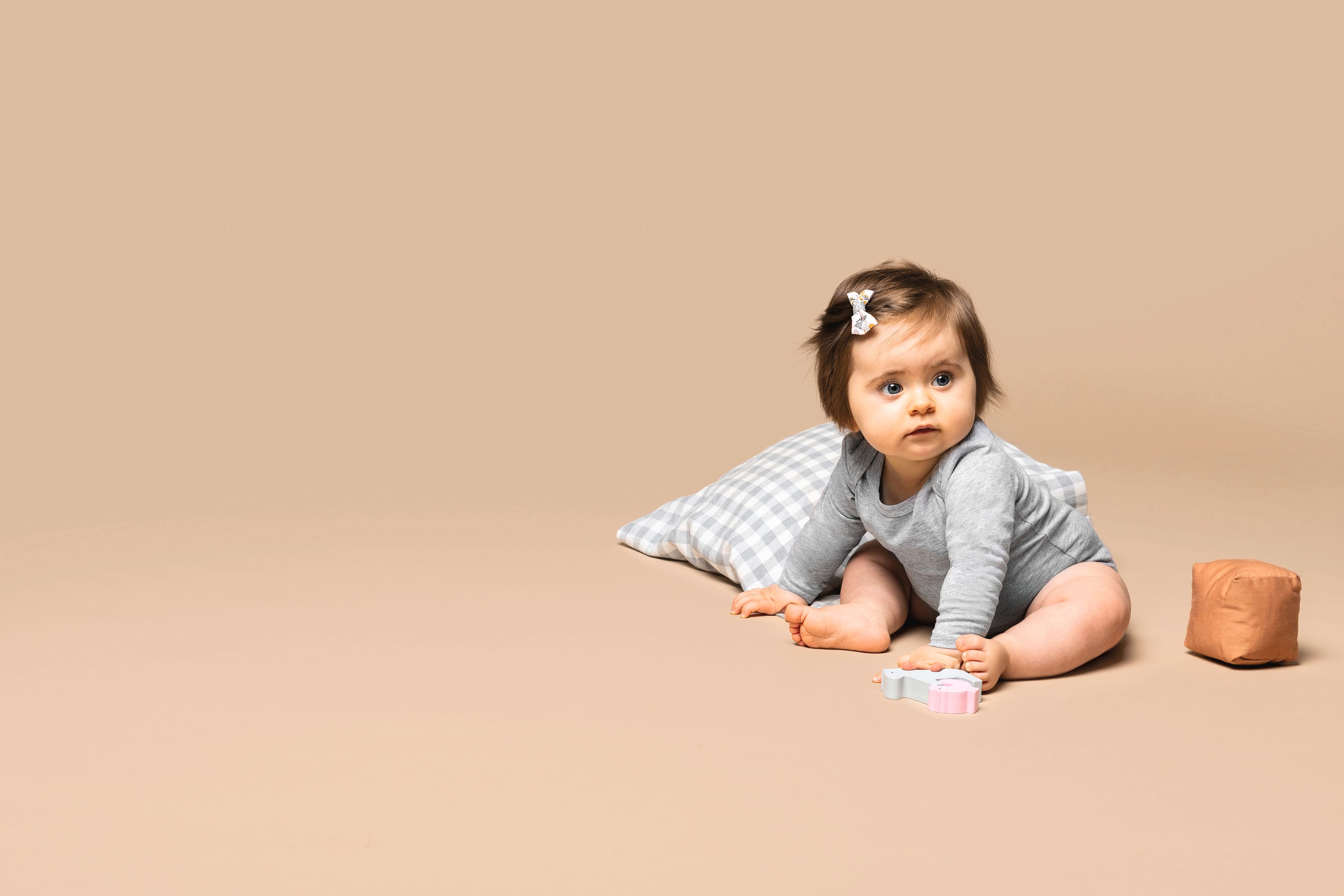 Body algodão biológico de bebé