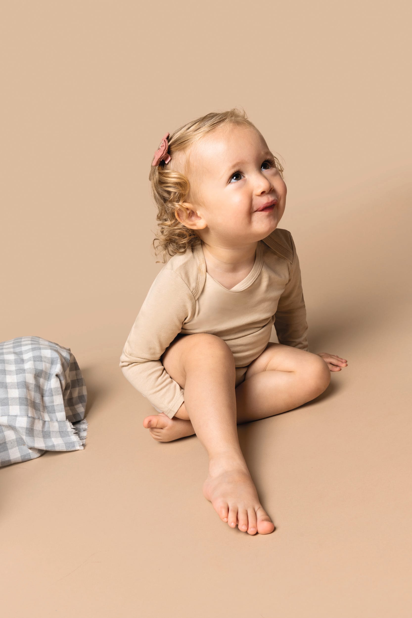 Body algodão biológico de bebé