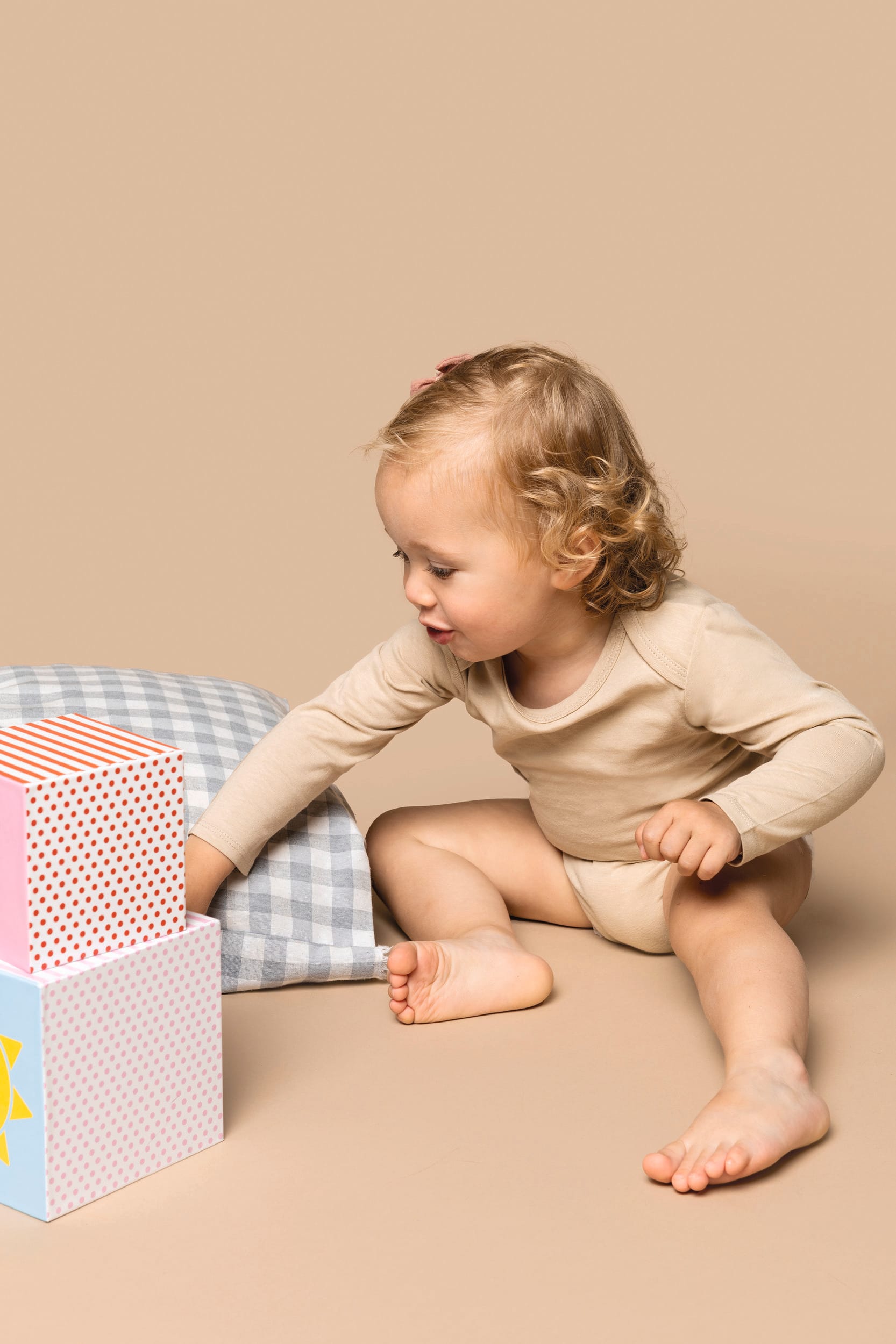 Body algodão biológico de bebé