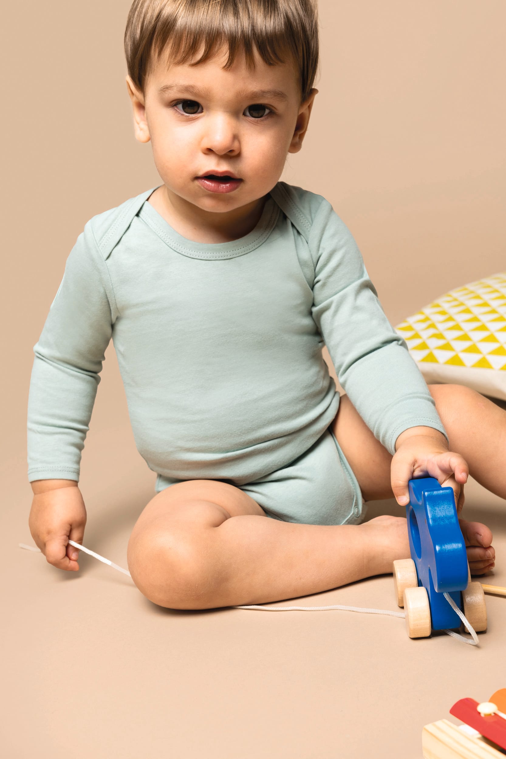 Body algodão biológico de bebé