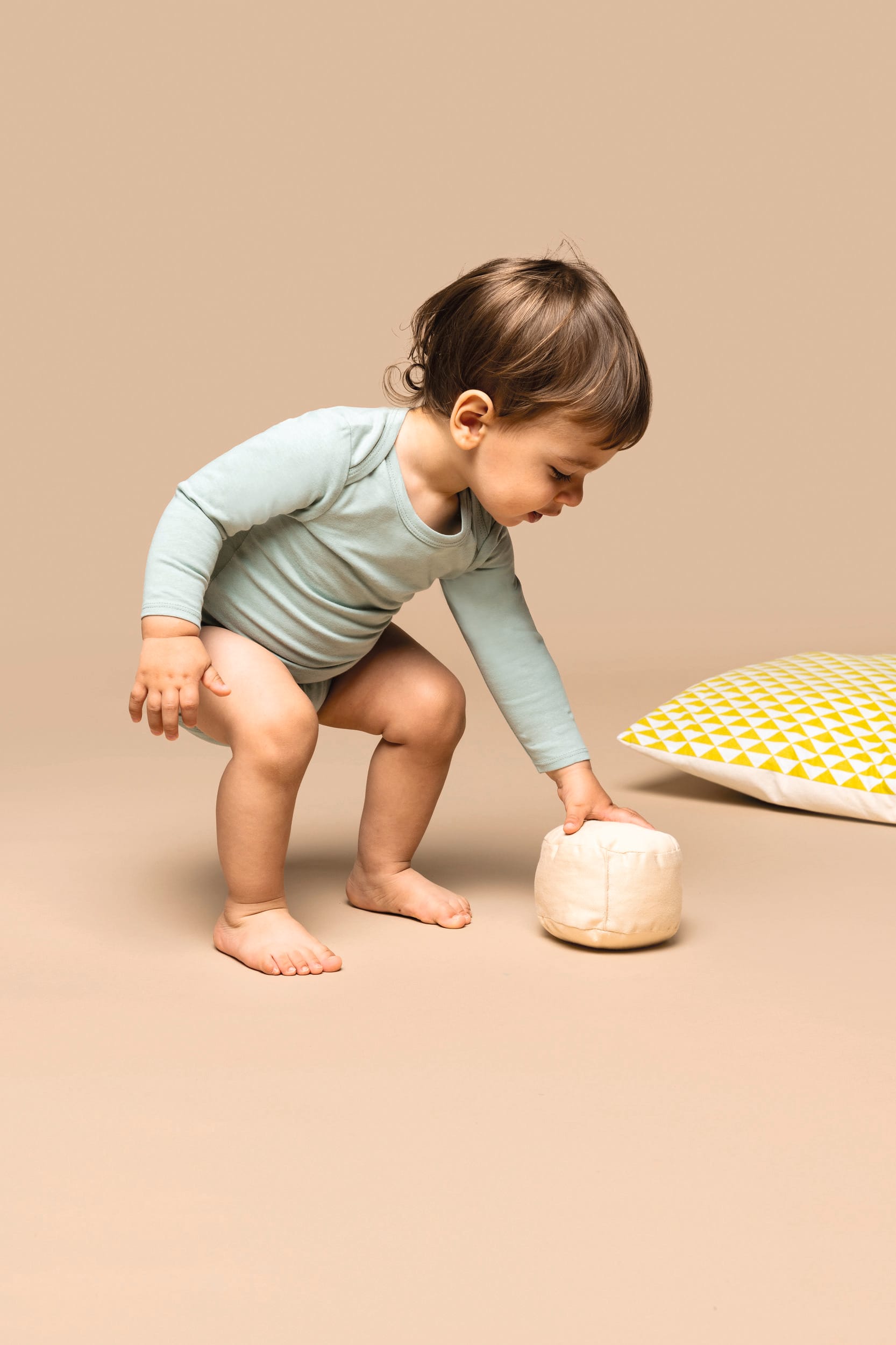 Body algodão biológico de bebé