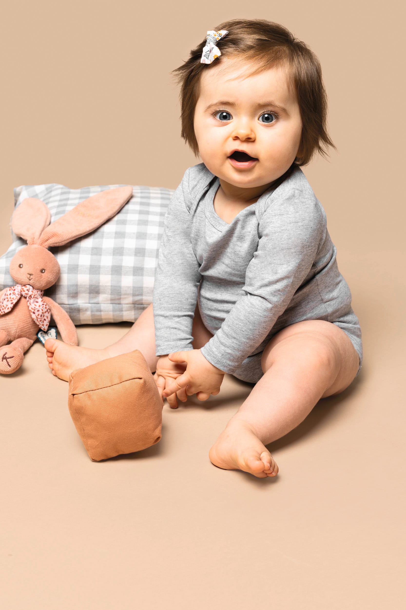 Body algodão biológico de bebé