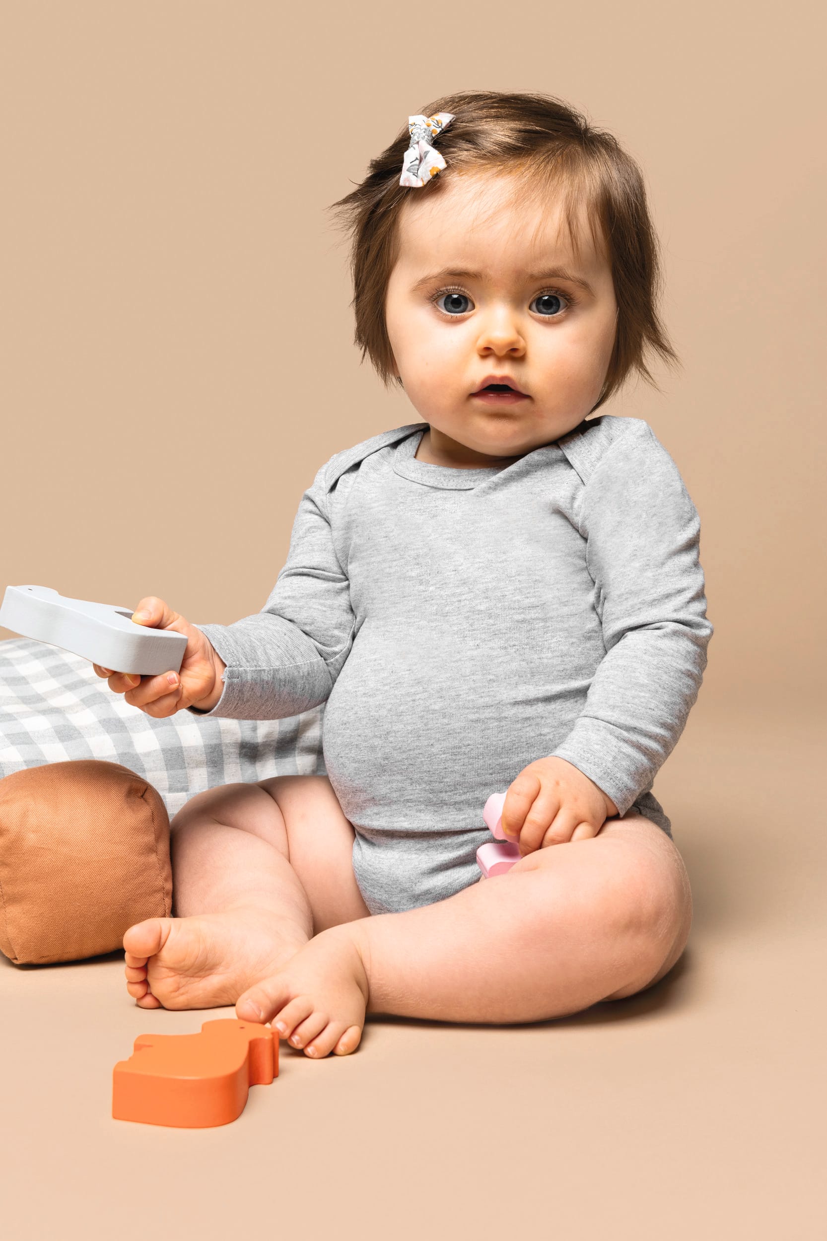 Body algodão biológico de bebé