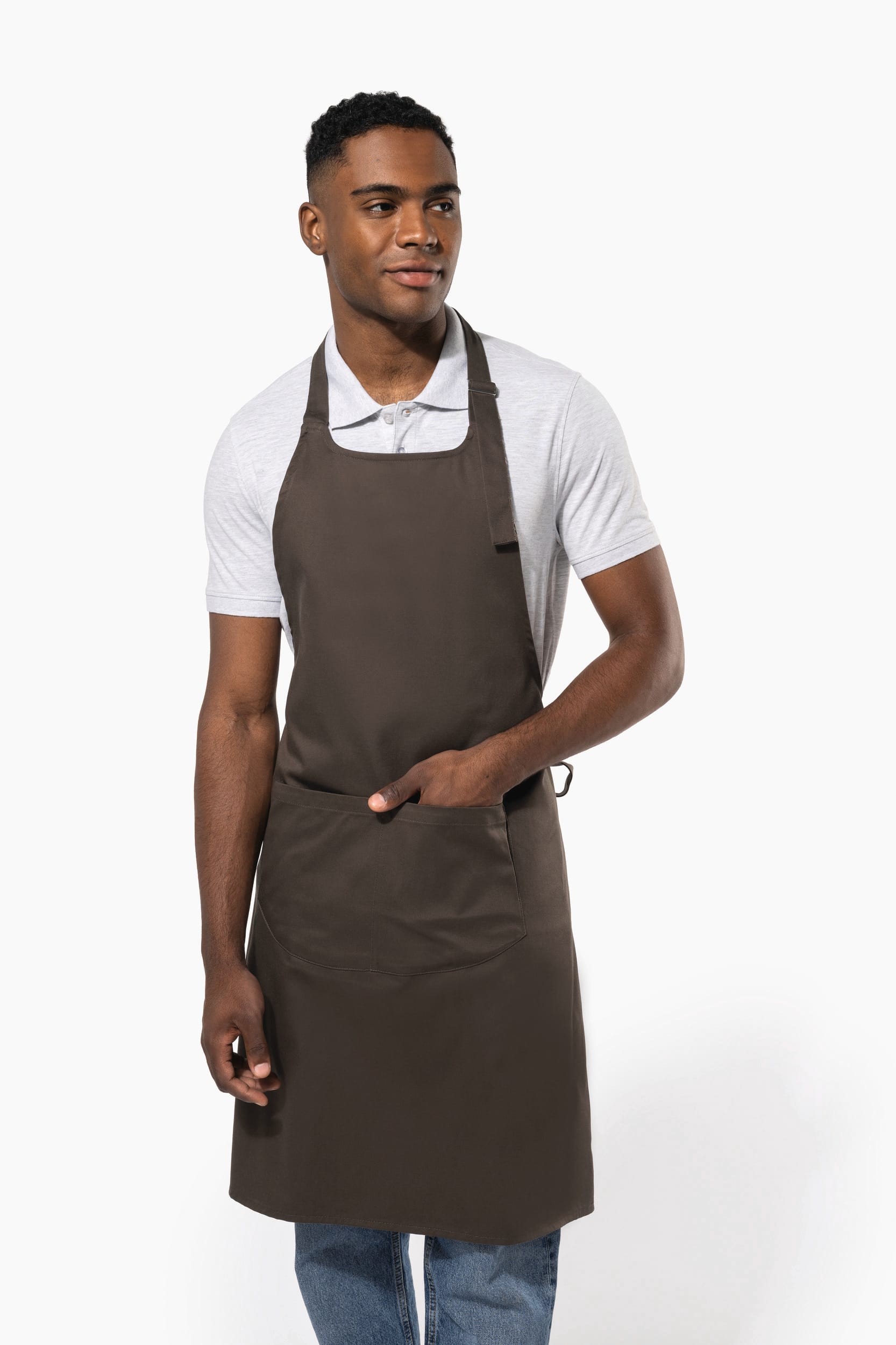 Tablier coton avec poche - Image 7