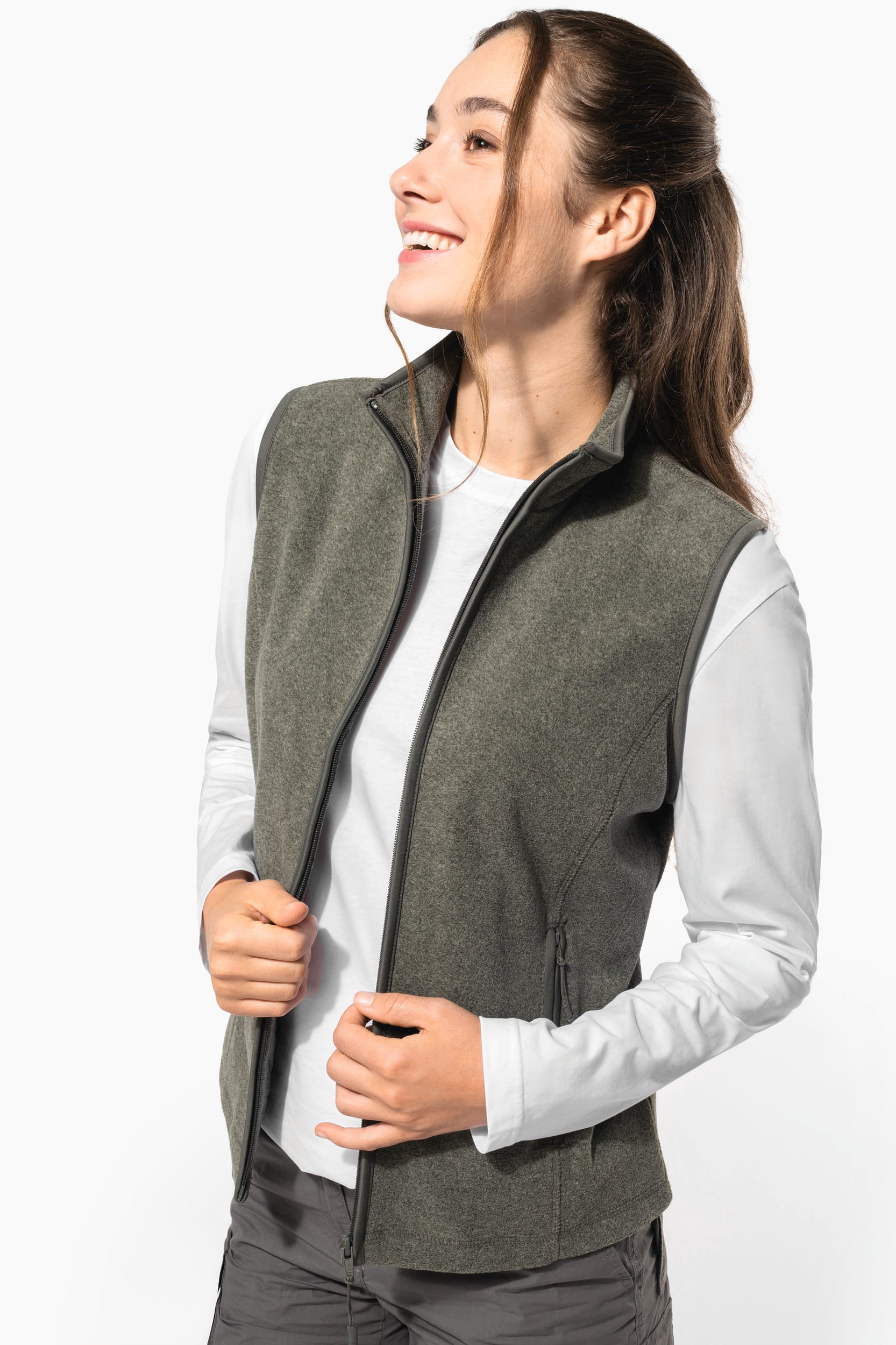 Colete micropolar de senhora