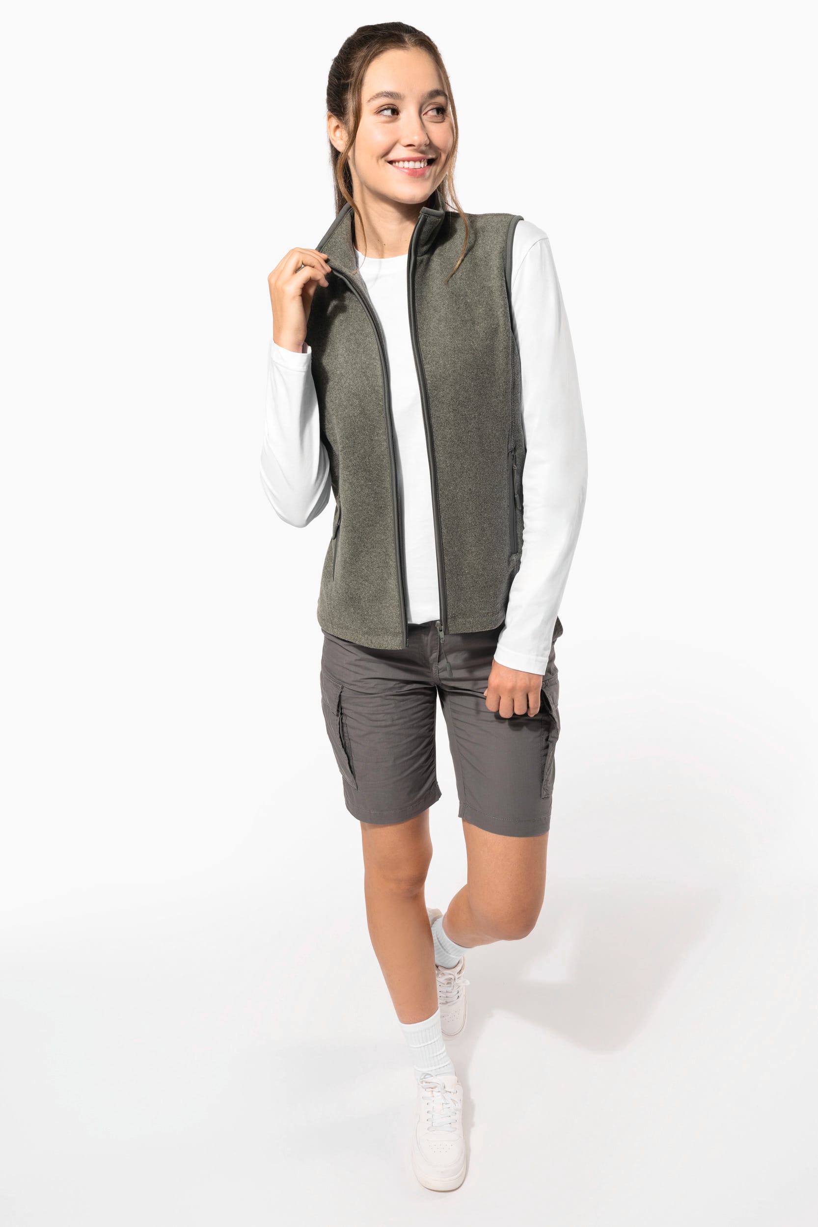 Colete micropolar de senhora