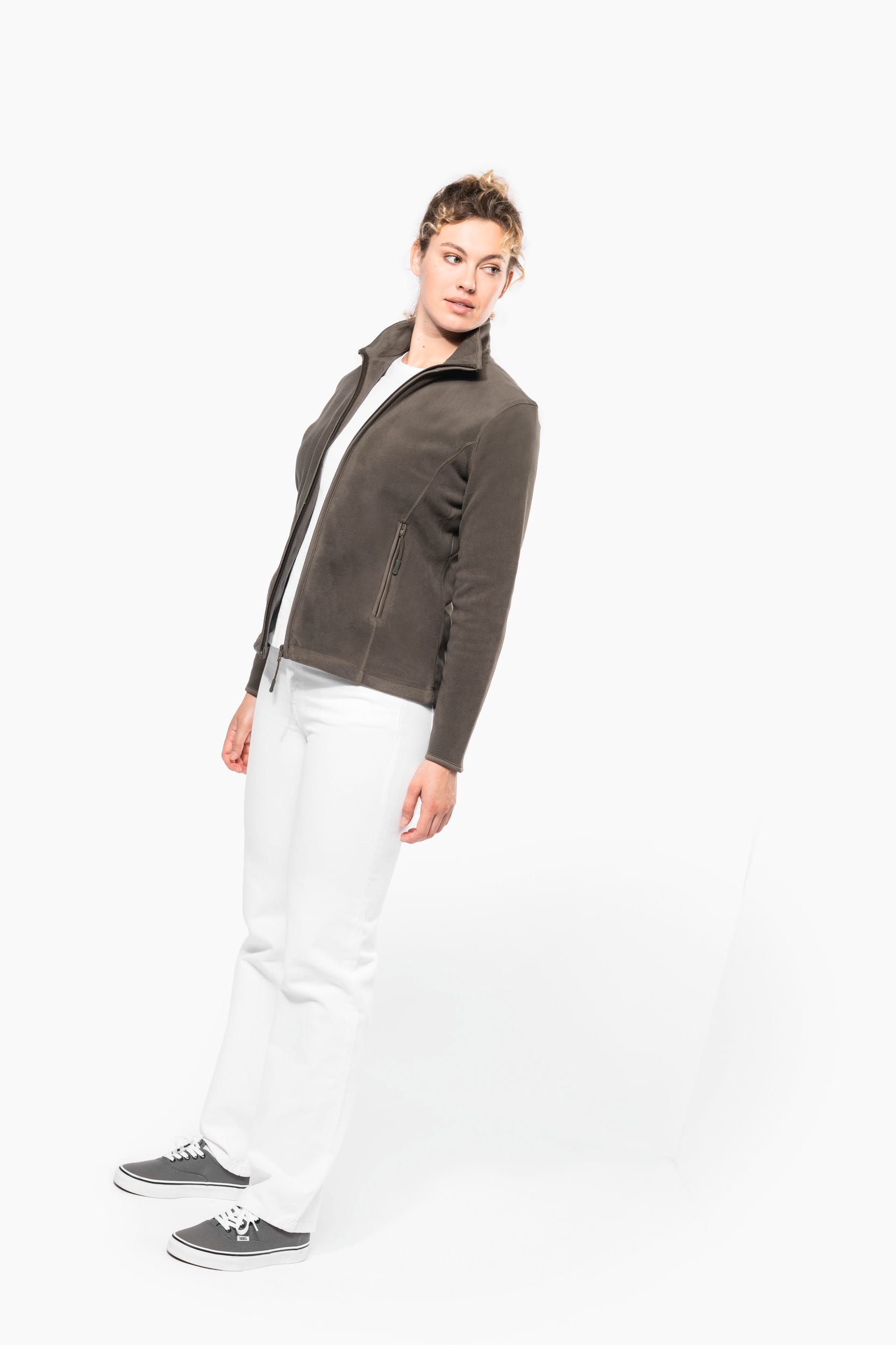 Veste micropolaire zippée femme