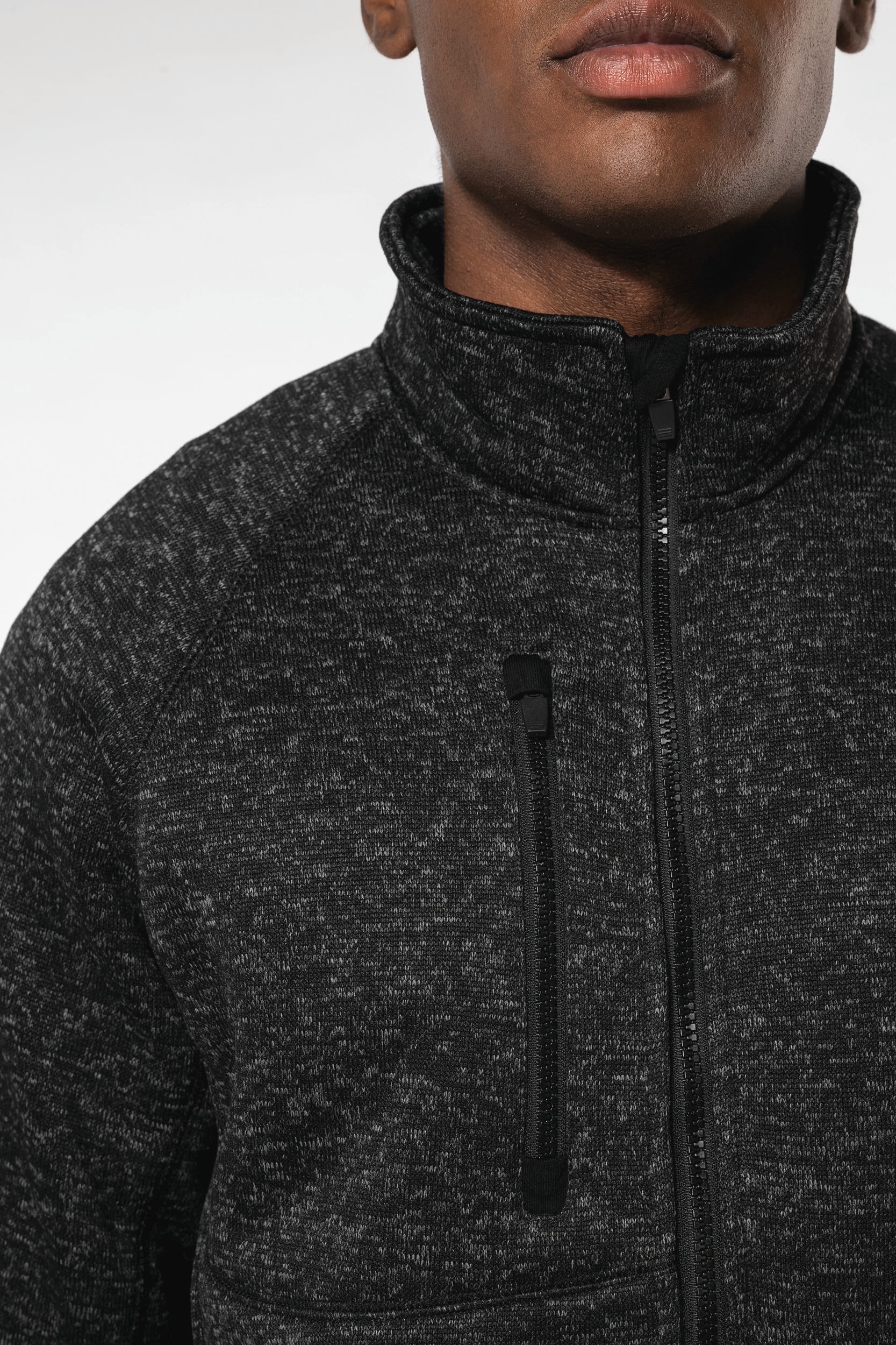 Veste zippée chinée homme - Image 3