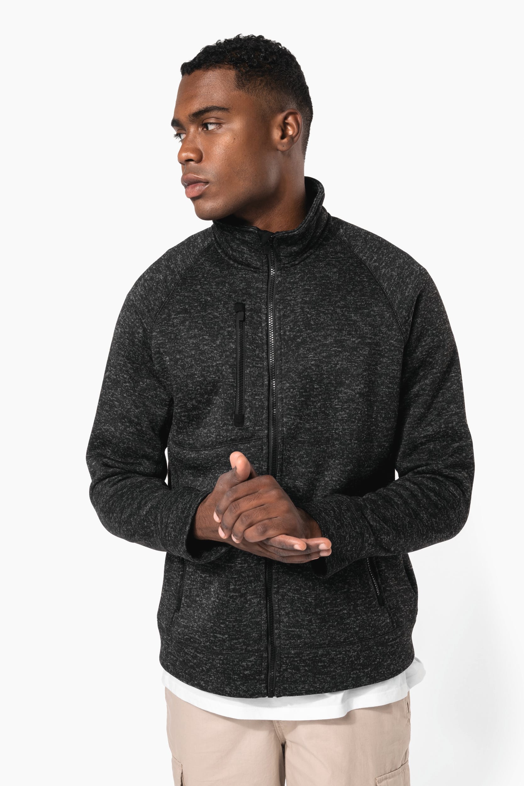 Veste zippée chinée homme - Image 12