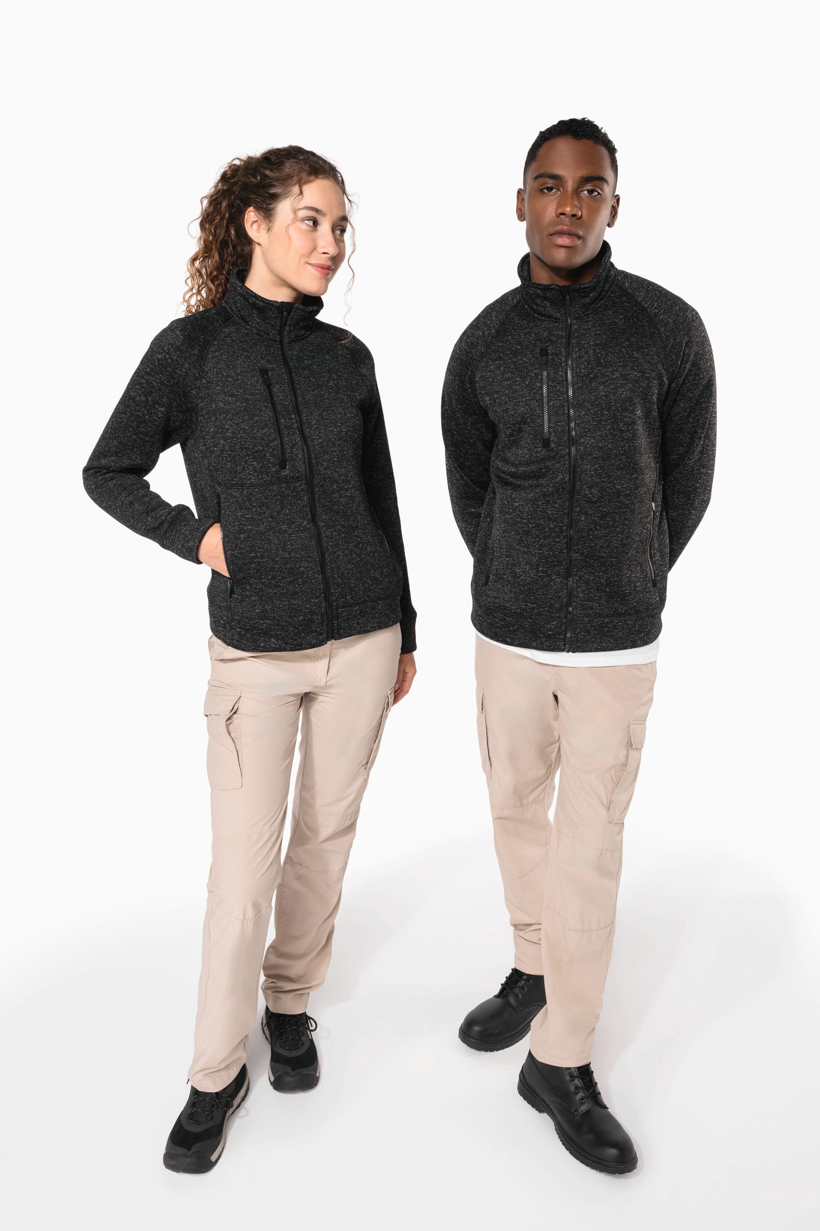 Veste zippée chinée femme - Image 11