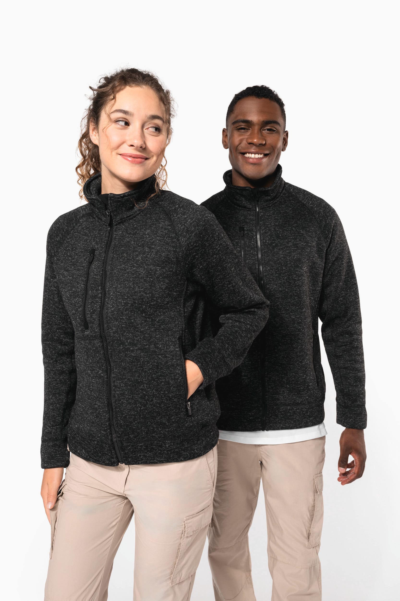 Veste zippée chinée femme - Image 8