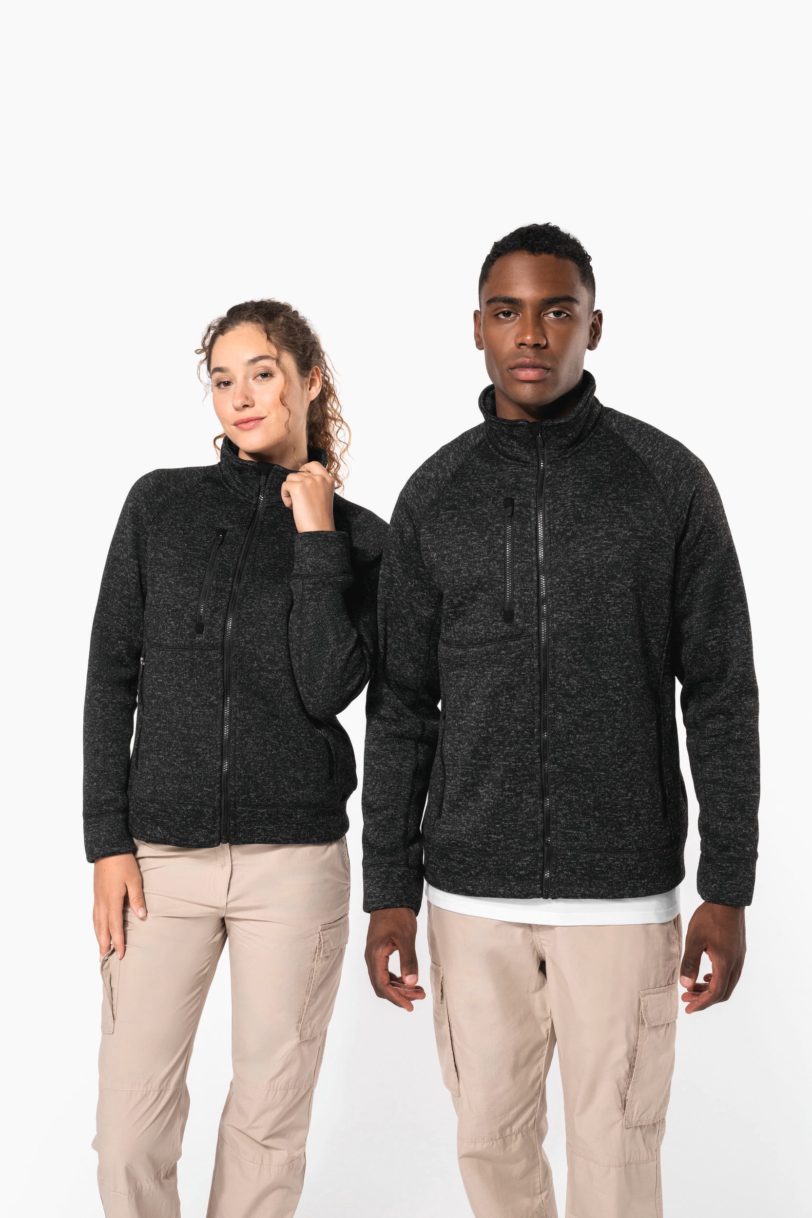 Veste zippée chinée femme - Image 9