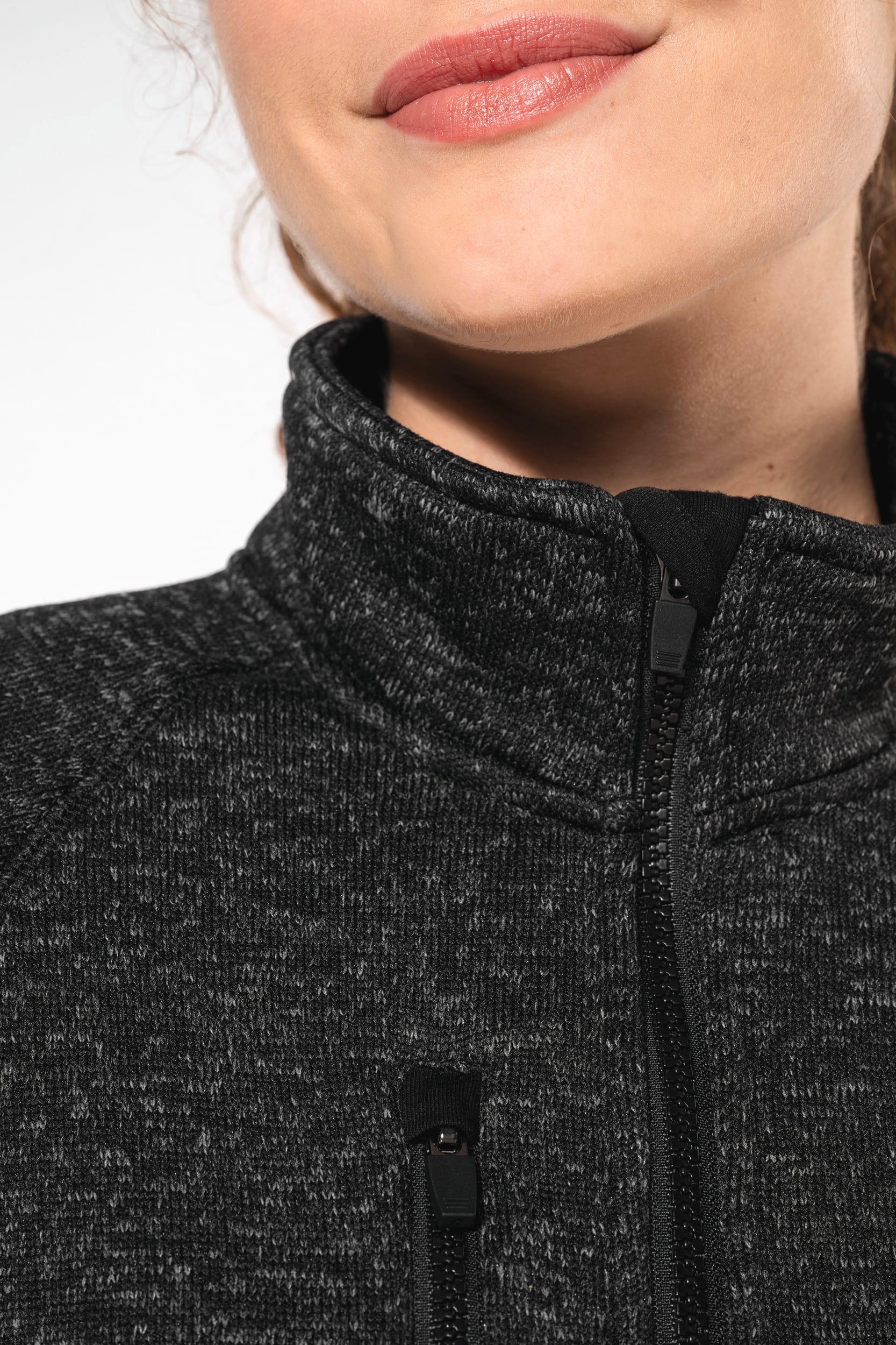 Veste zippée chinée femme - Image 5