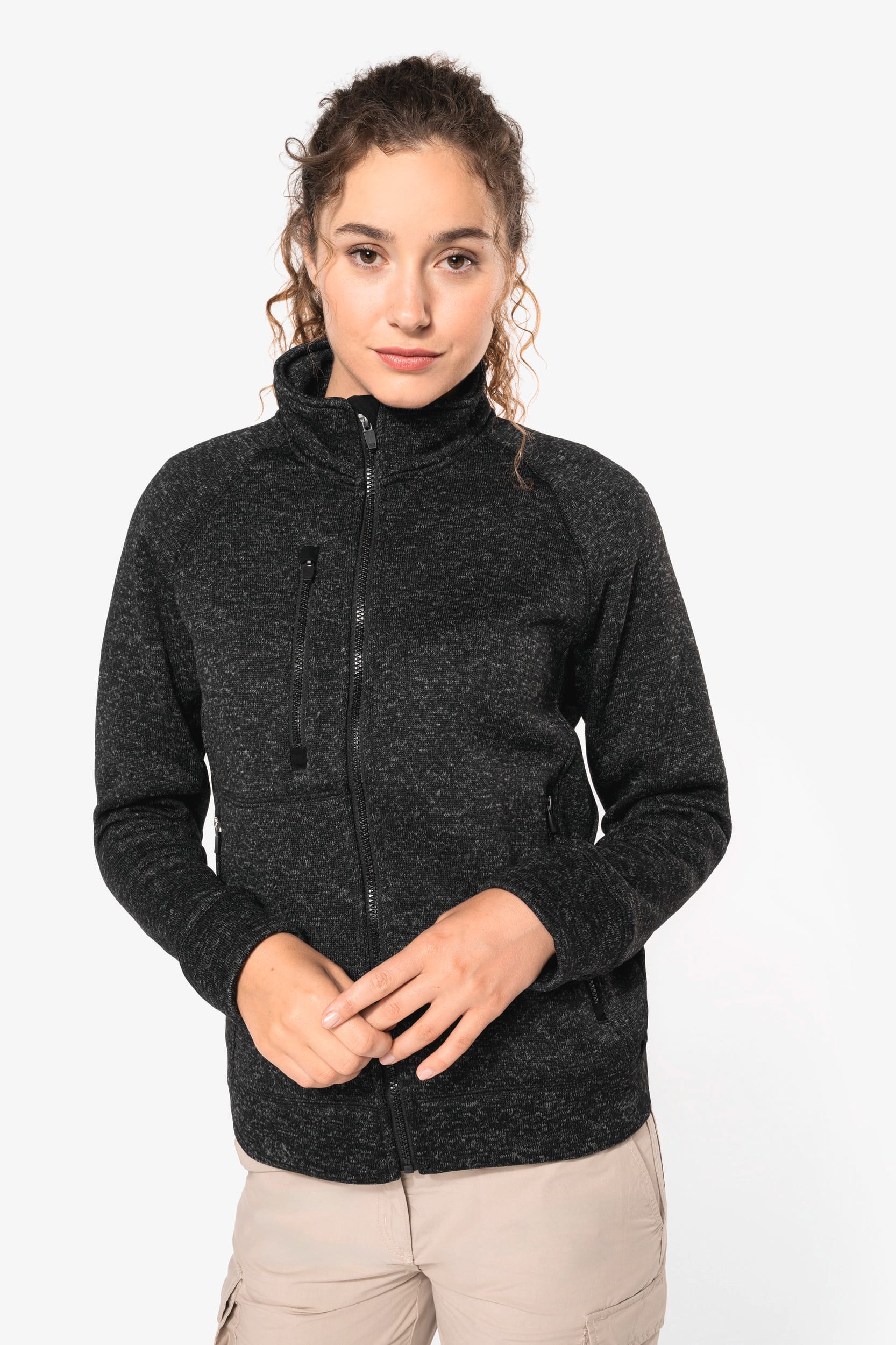 Veste zippée chinée femme - Image 7
