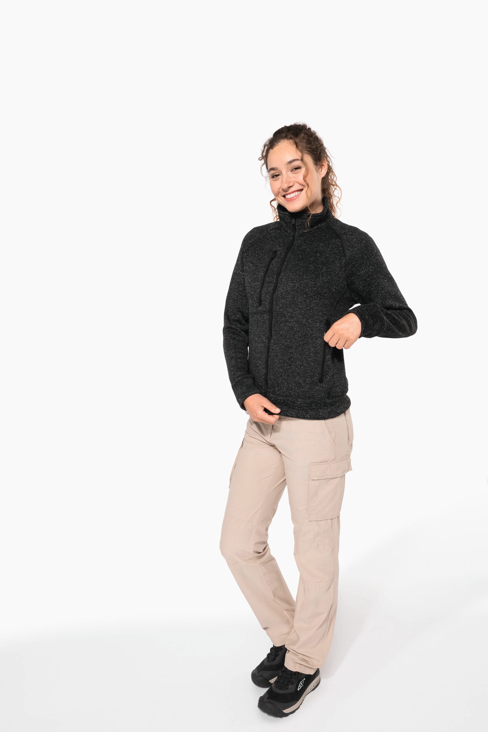 Veste zippée chinée femme - Image 10