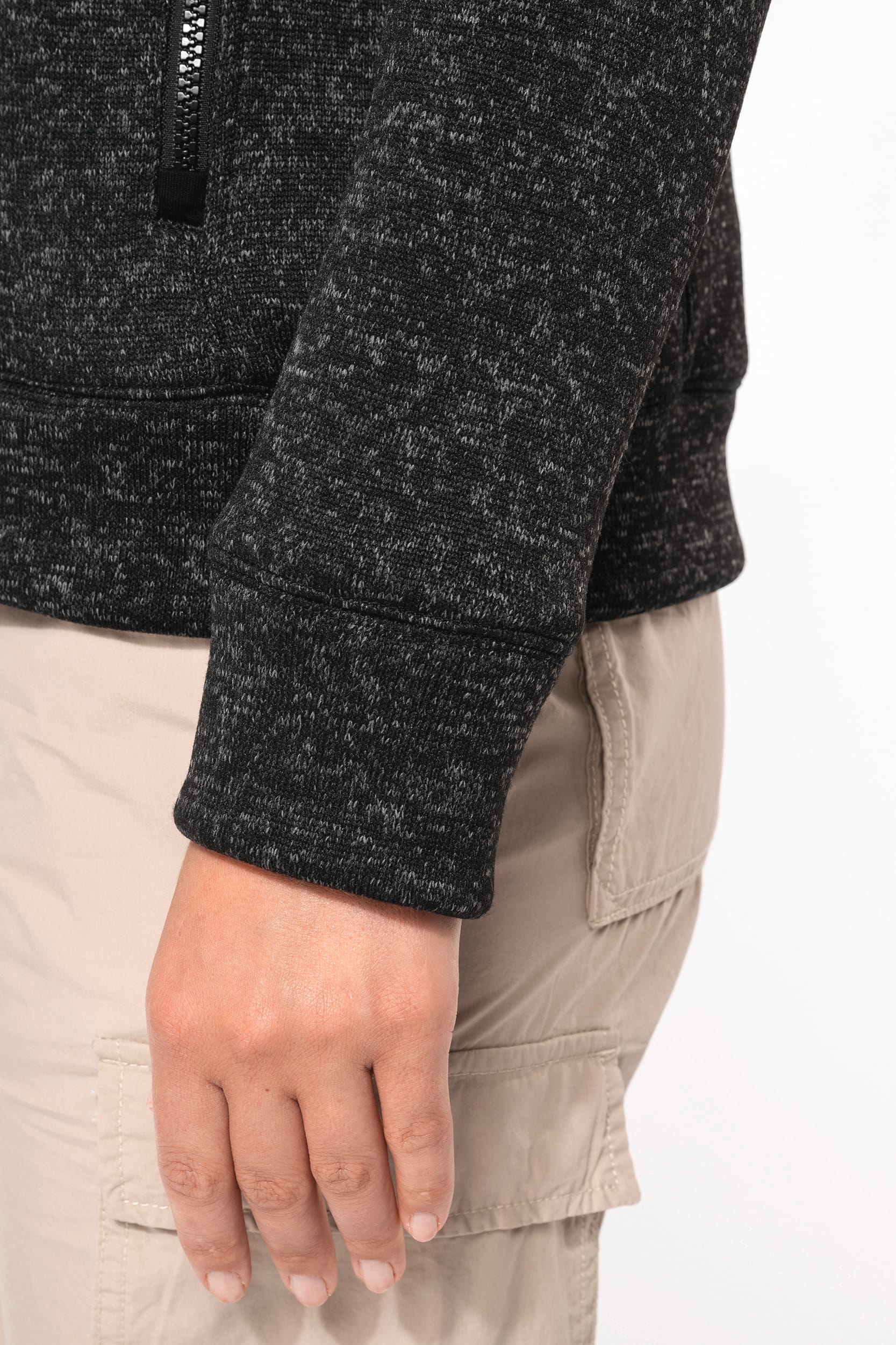 Veste zippée chinée femme - Image 4