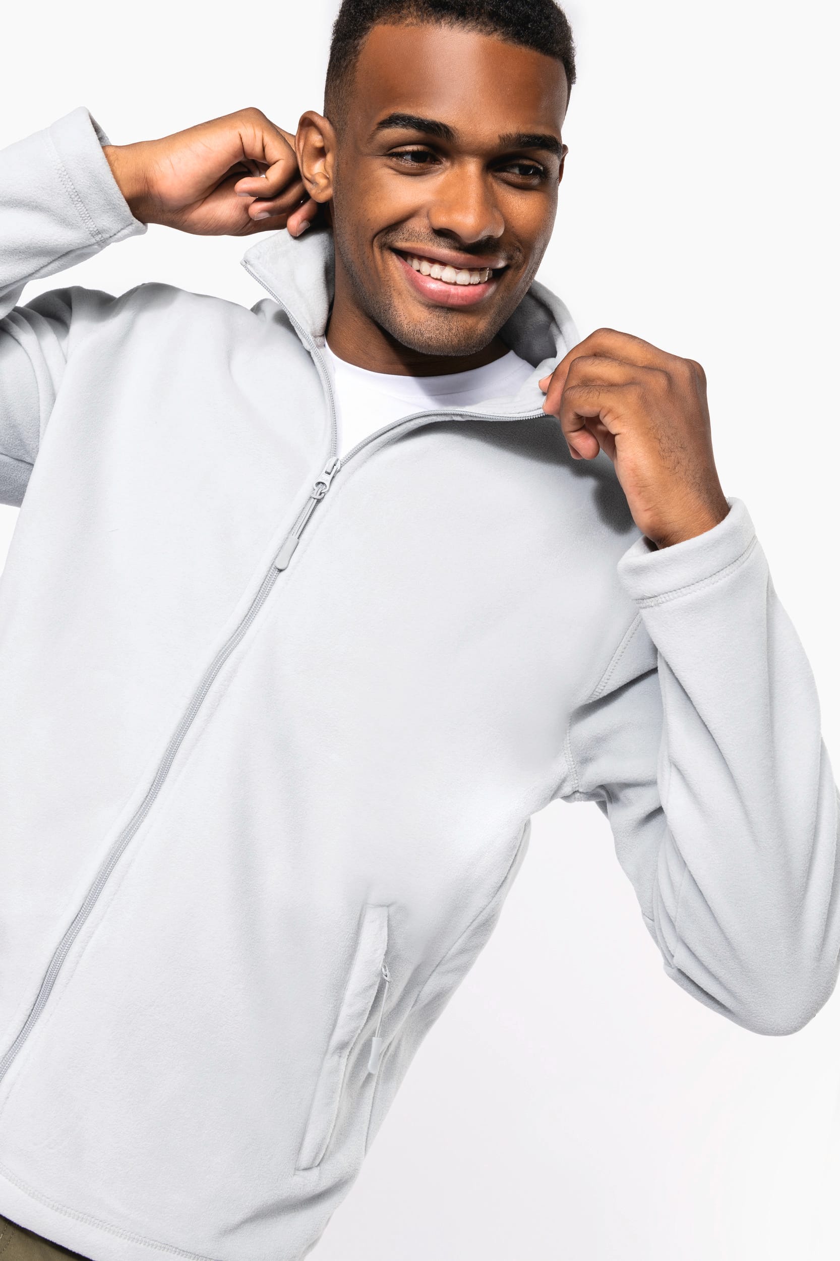 Veste micropolaire zippée homme