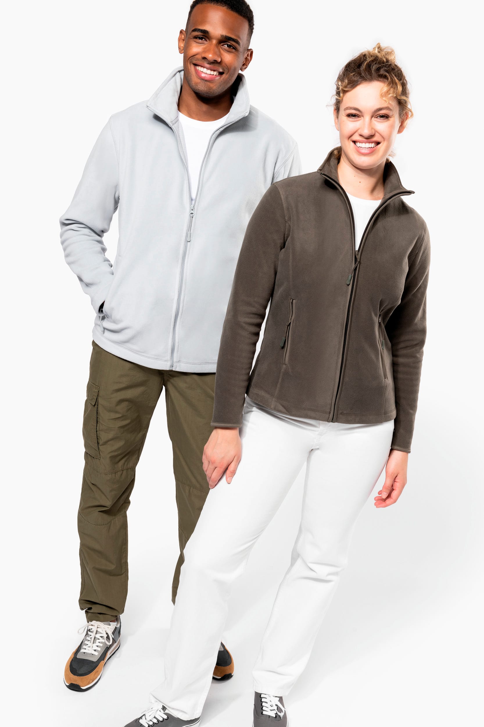 Veste micropolaire zippée homme