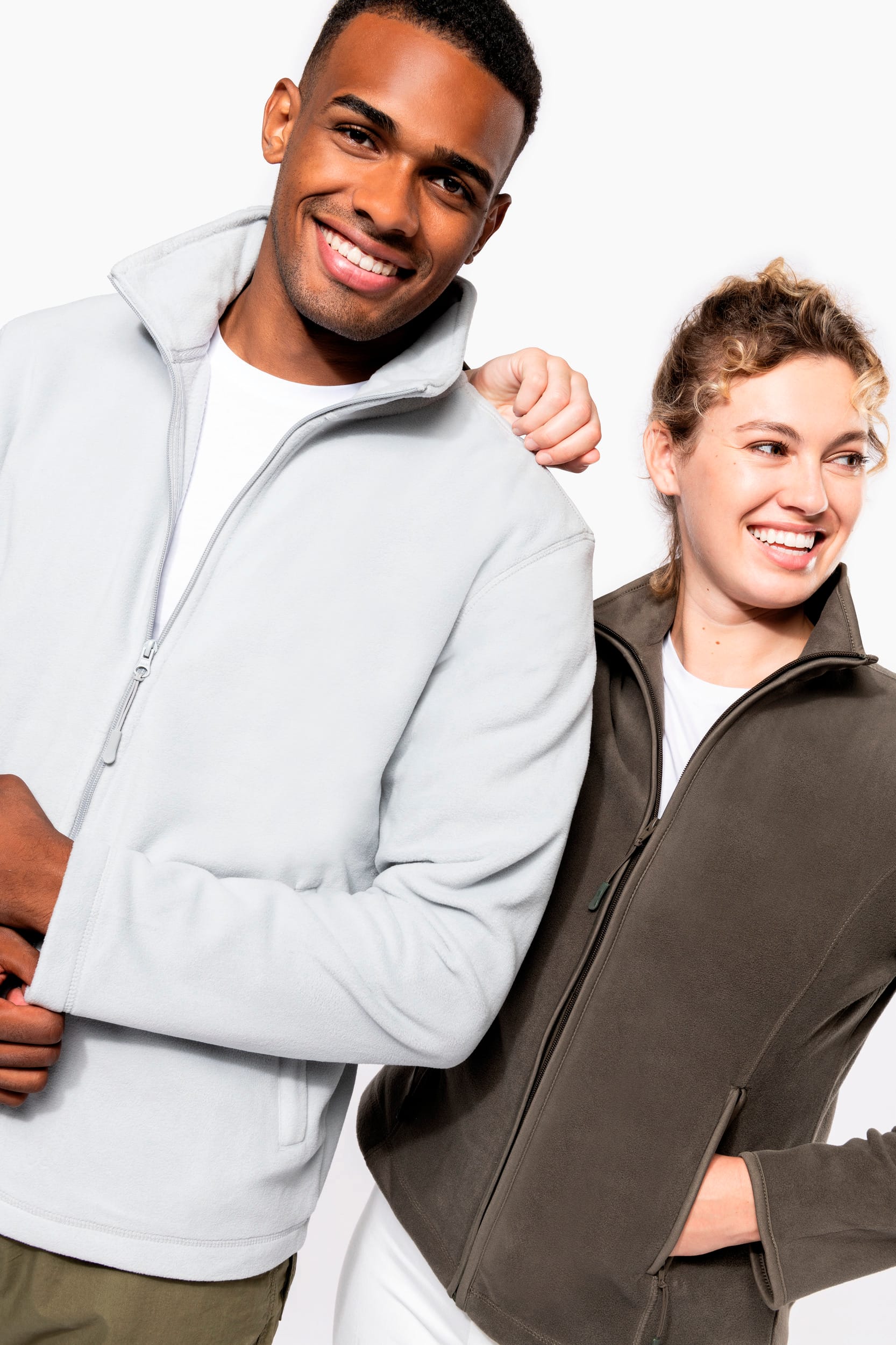 Veste micropolaire zippée homme