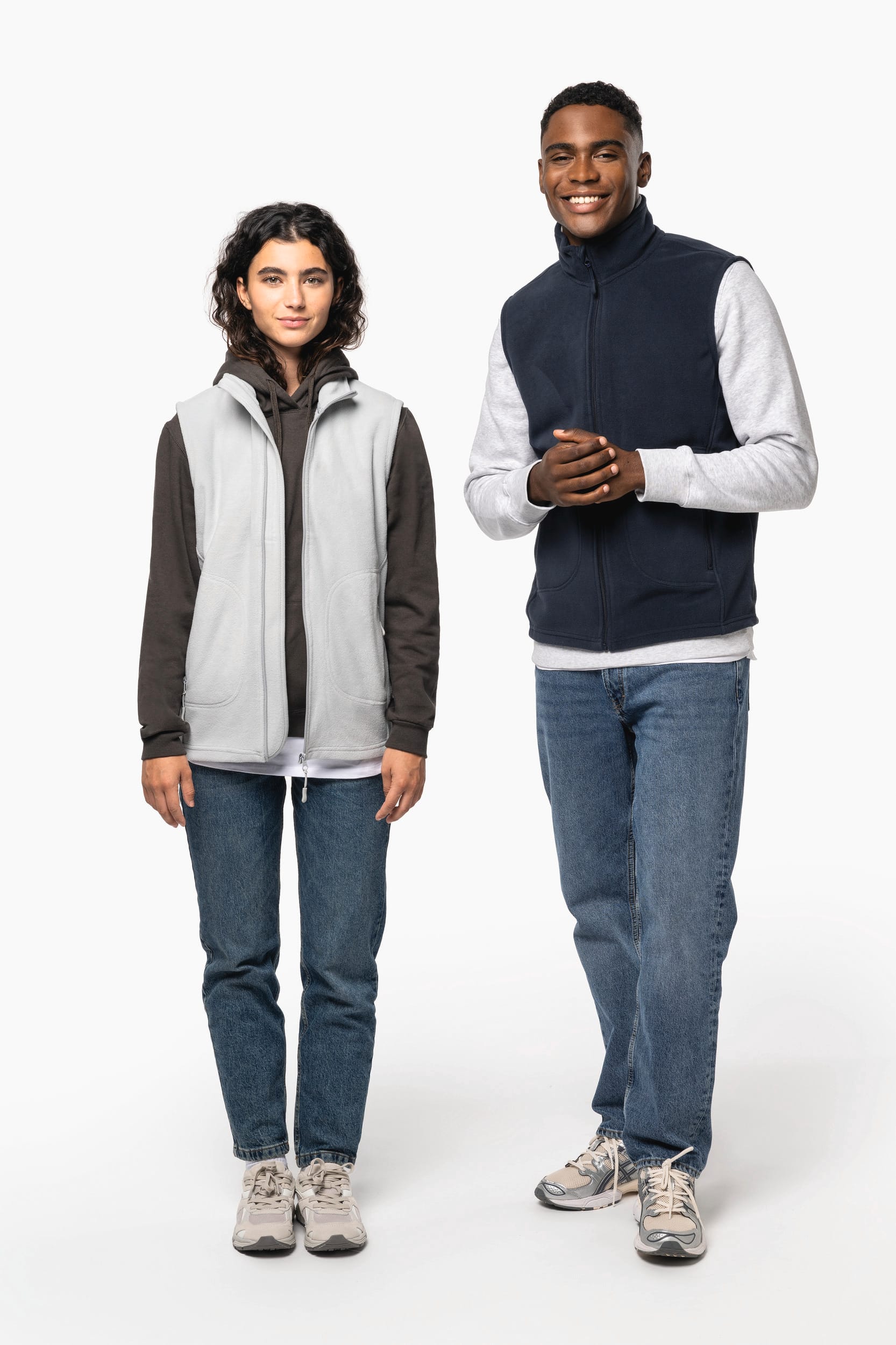 Colete micropolar eco-responsável unissexo