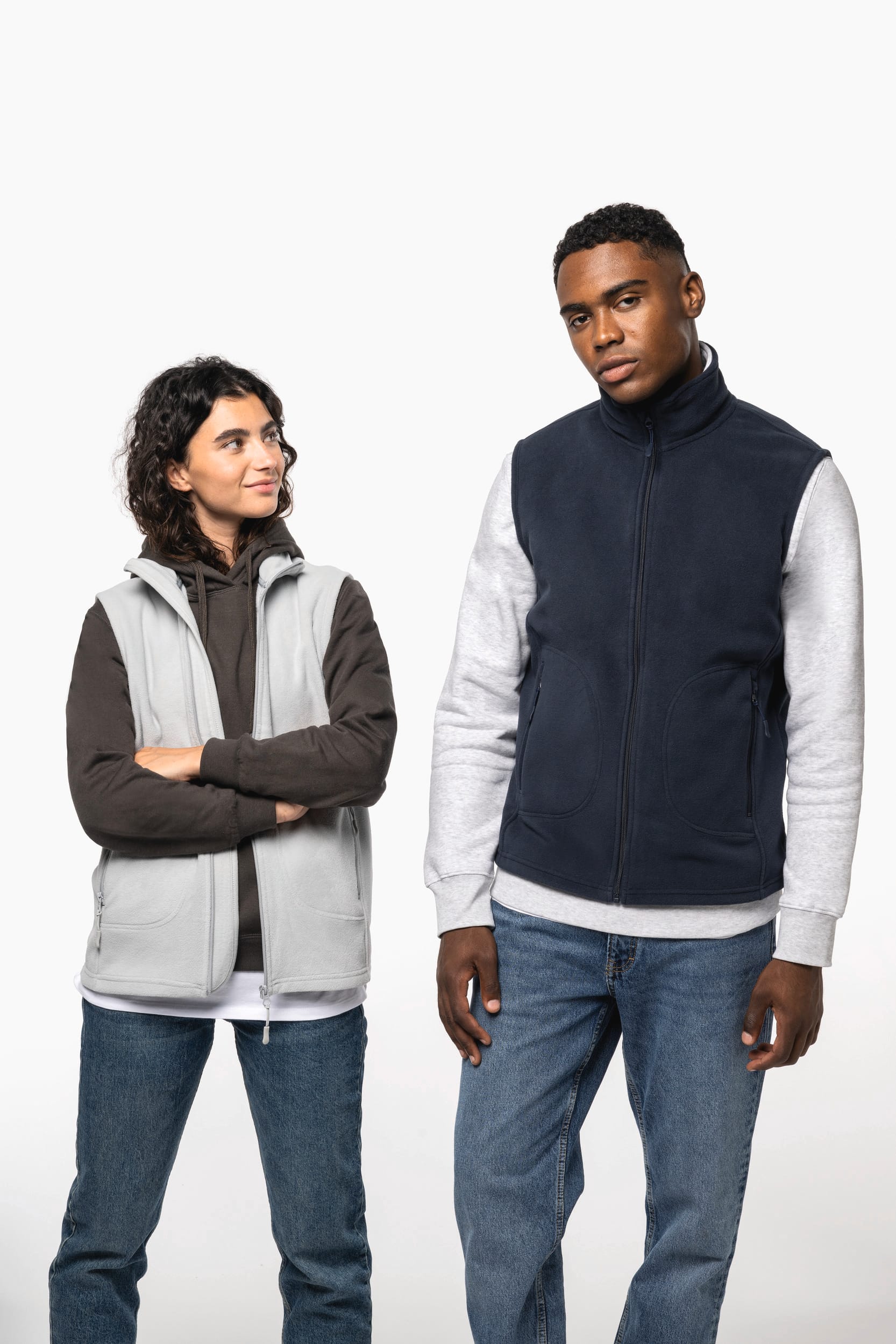 Colete micropolar eco-responsável unissexo