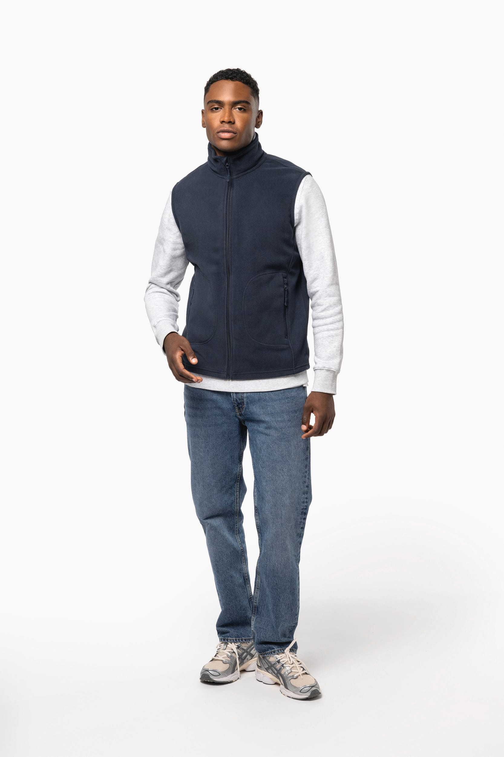 Colete micropolar eco-responsável unissexo