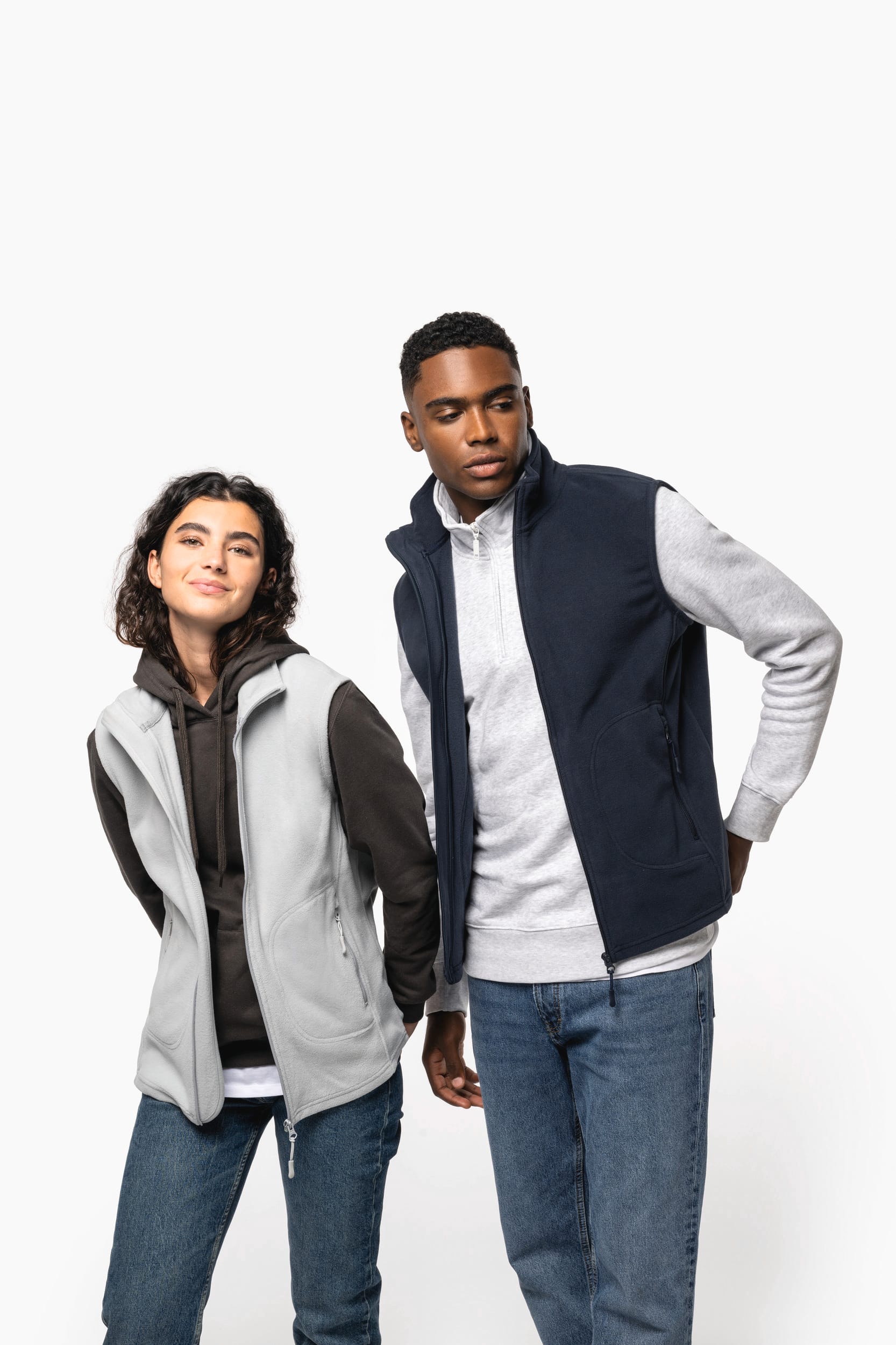 Colete micropolar eco-responsável unissexo