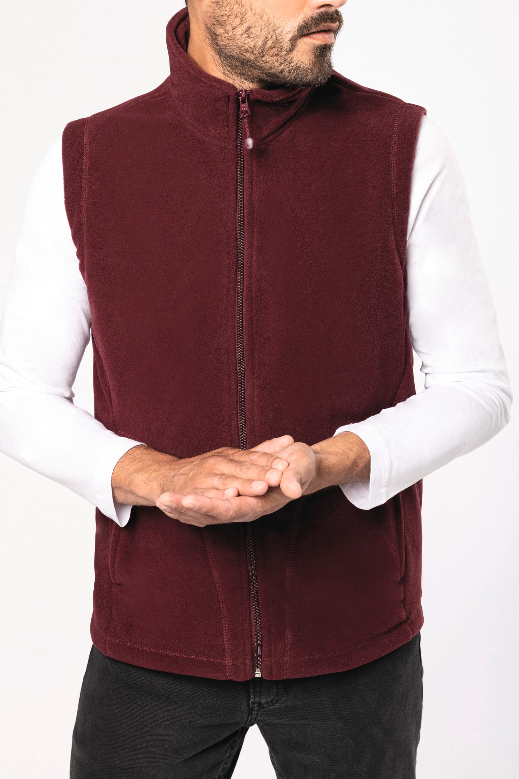 Bodywarmer micropolaire homme