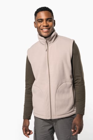 Bodywarmer van microfleece heren