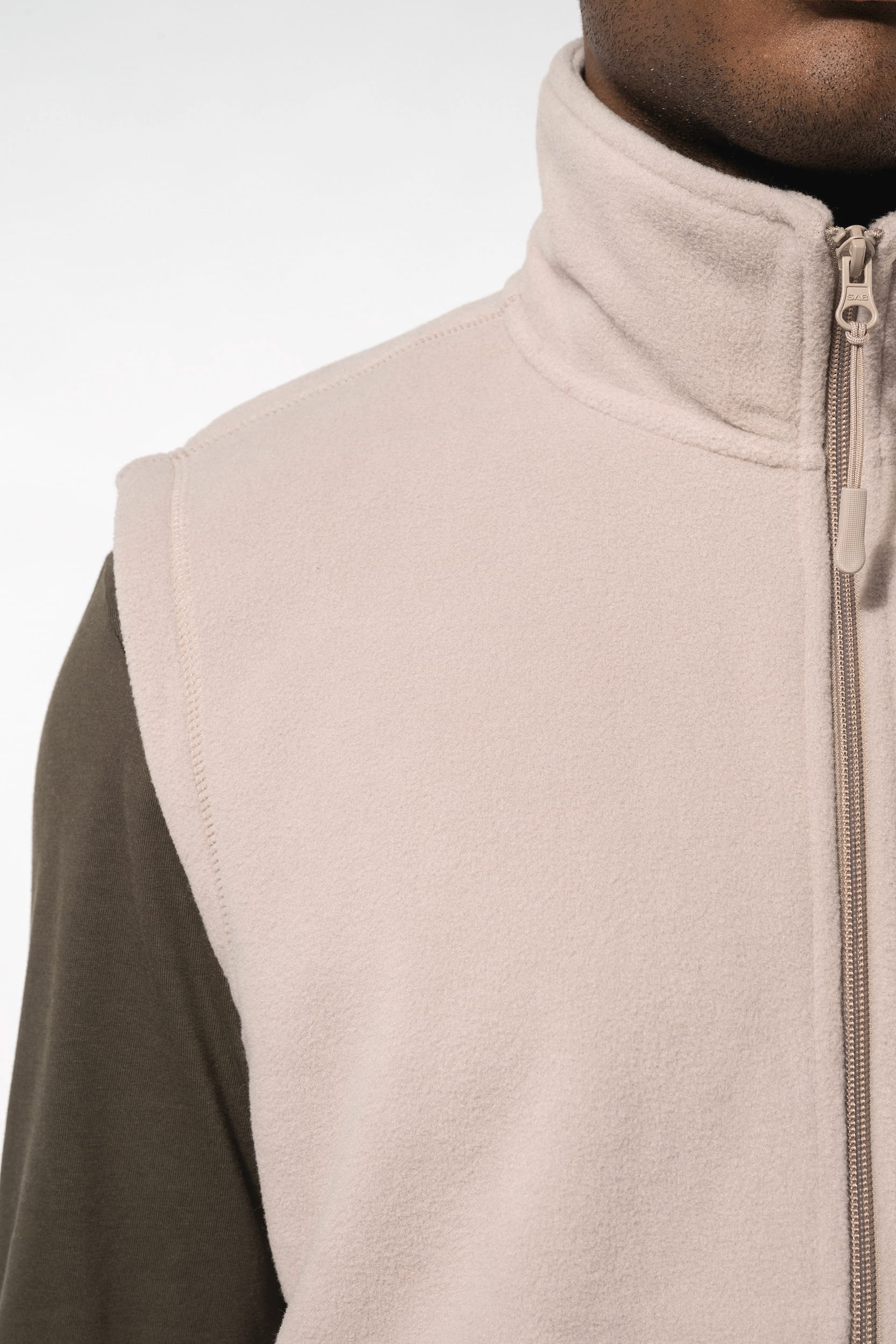 Colete micropolar de homem