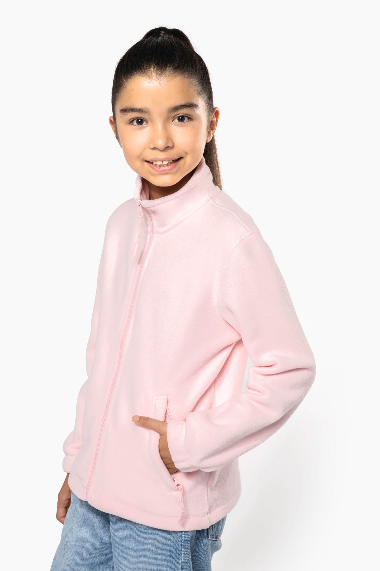 Microfleece met rits kind