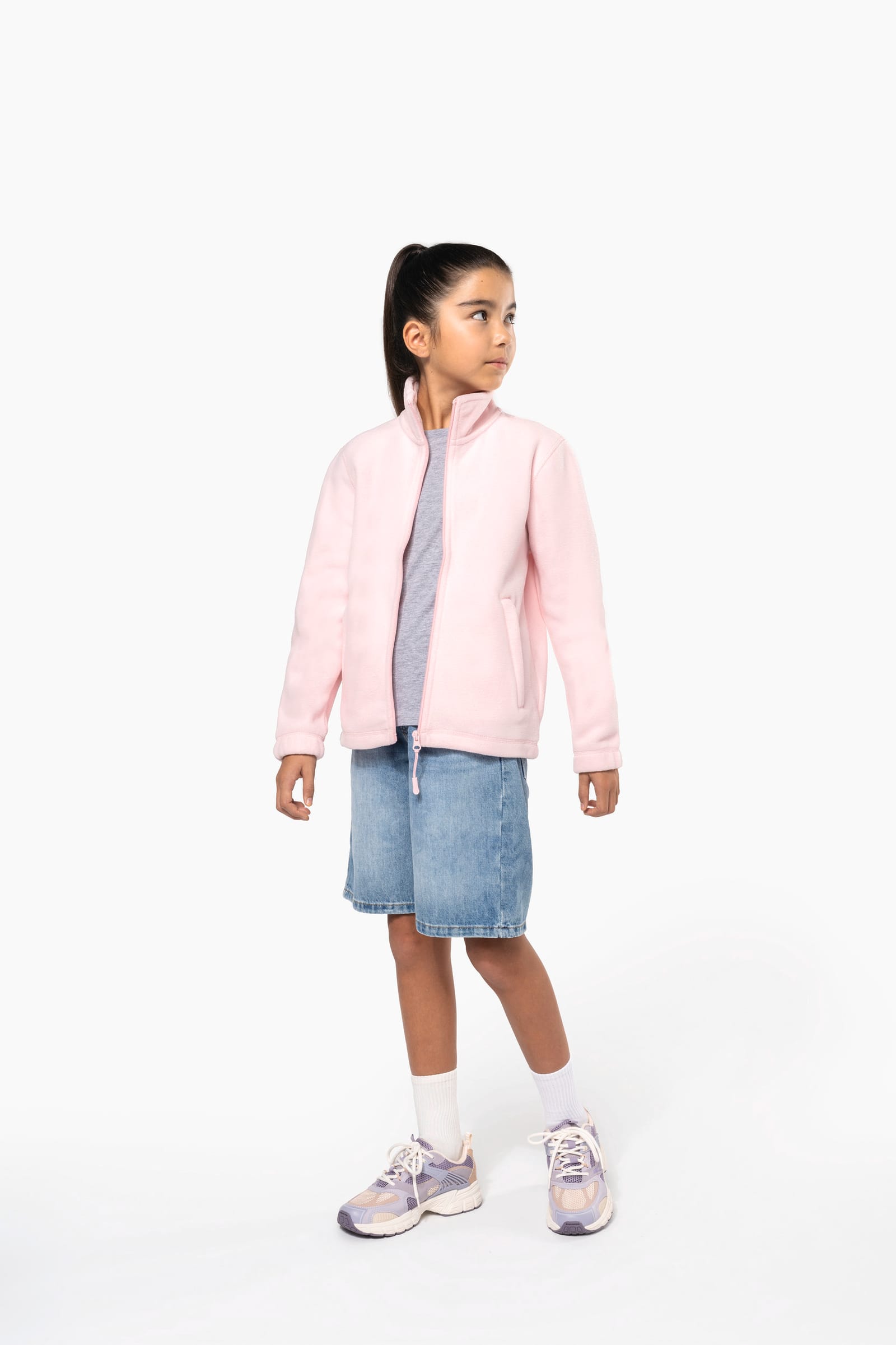 Microfleece met rits kind