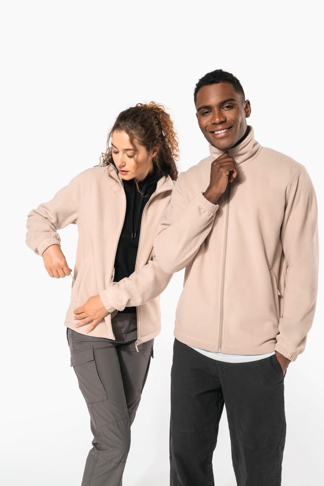 Unisex microfleece elasticated jacket