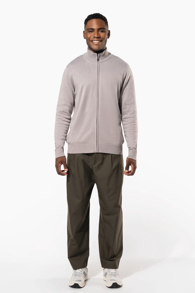 Heren cardigan met rits