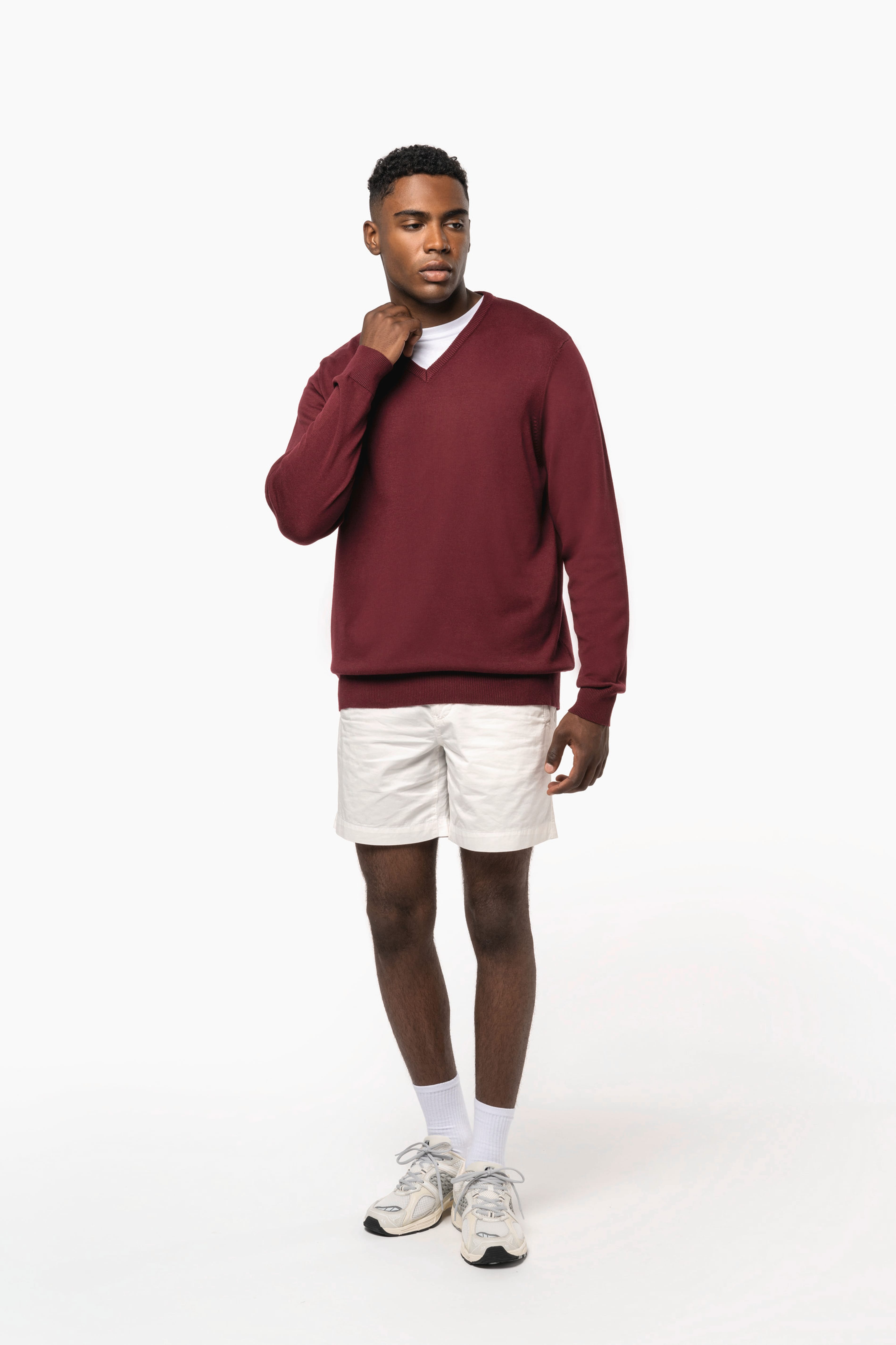 Casa Moda Maglione Uomo In Puro Cotone Pima - Scollo A V, Morbido E Versatile