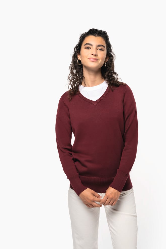 Maglione donna scollo a V