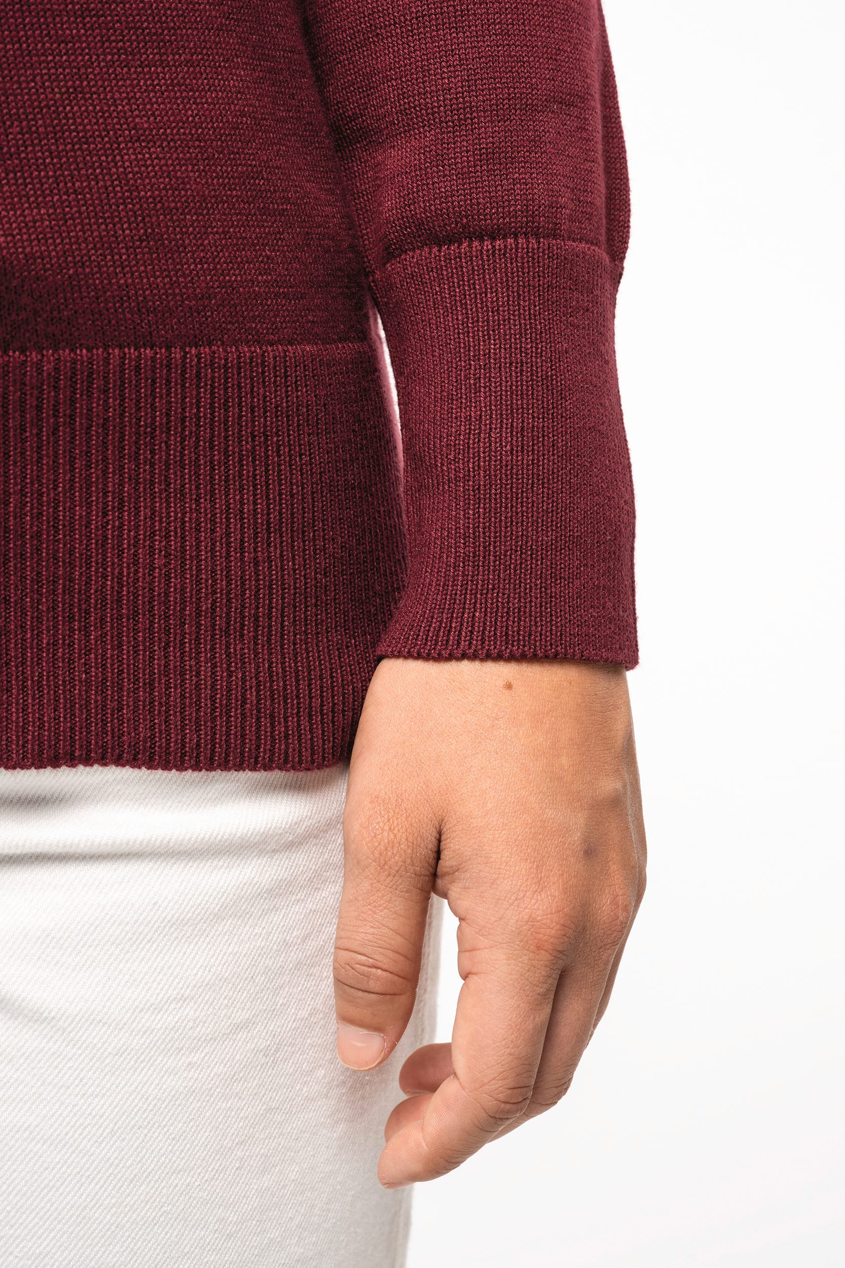 Pullover de senhora decote V