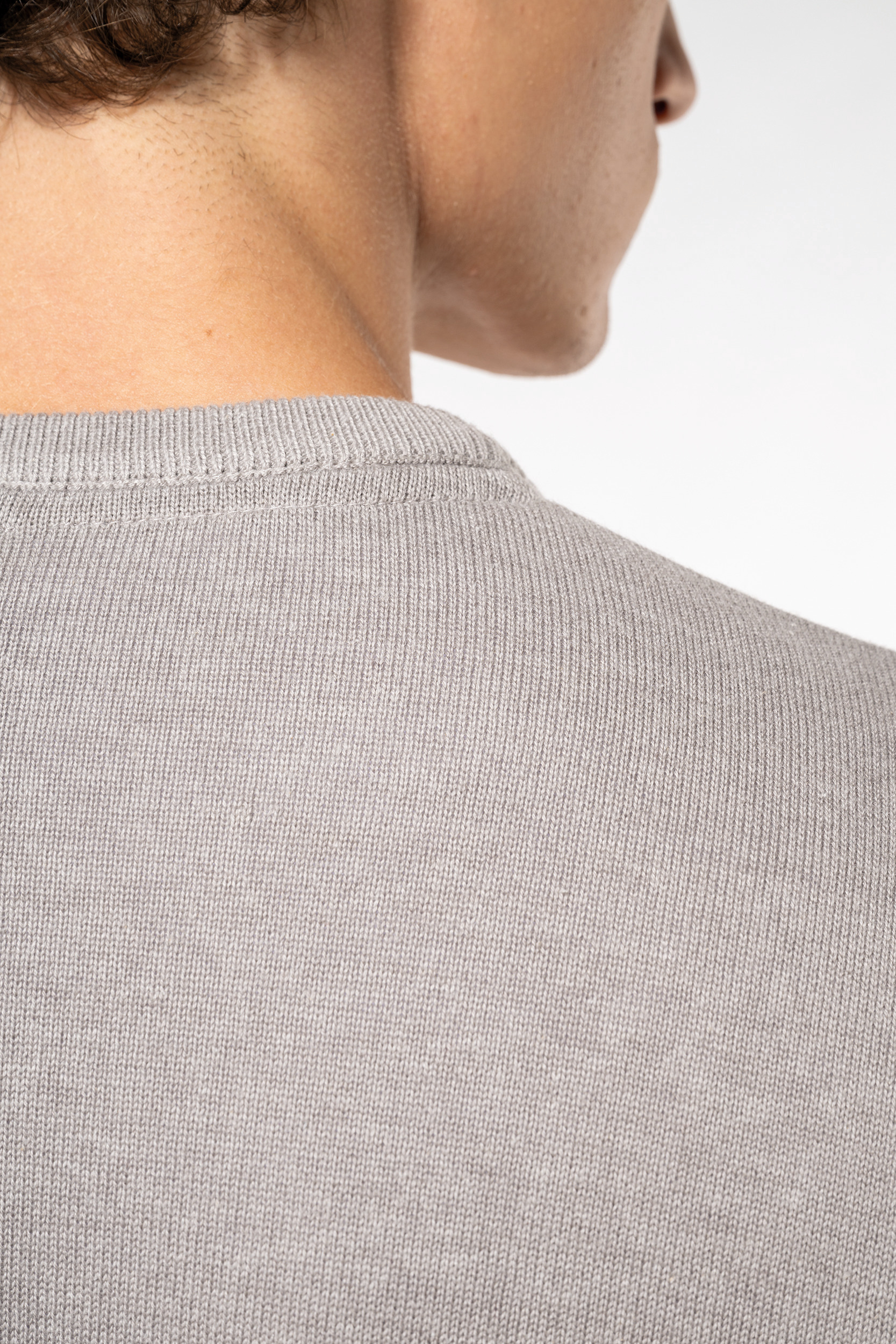 Herenpullover met ronde hals