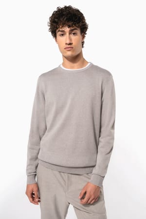 Herenpullover met ronde hals