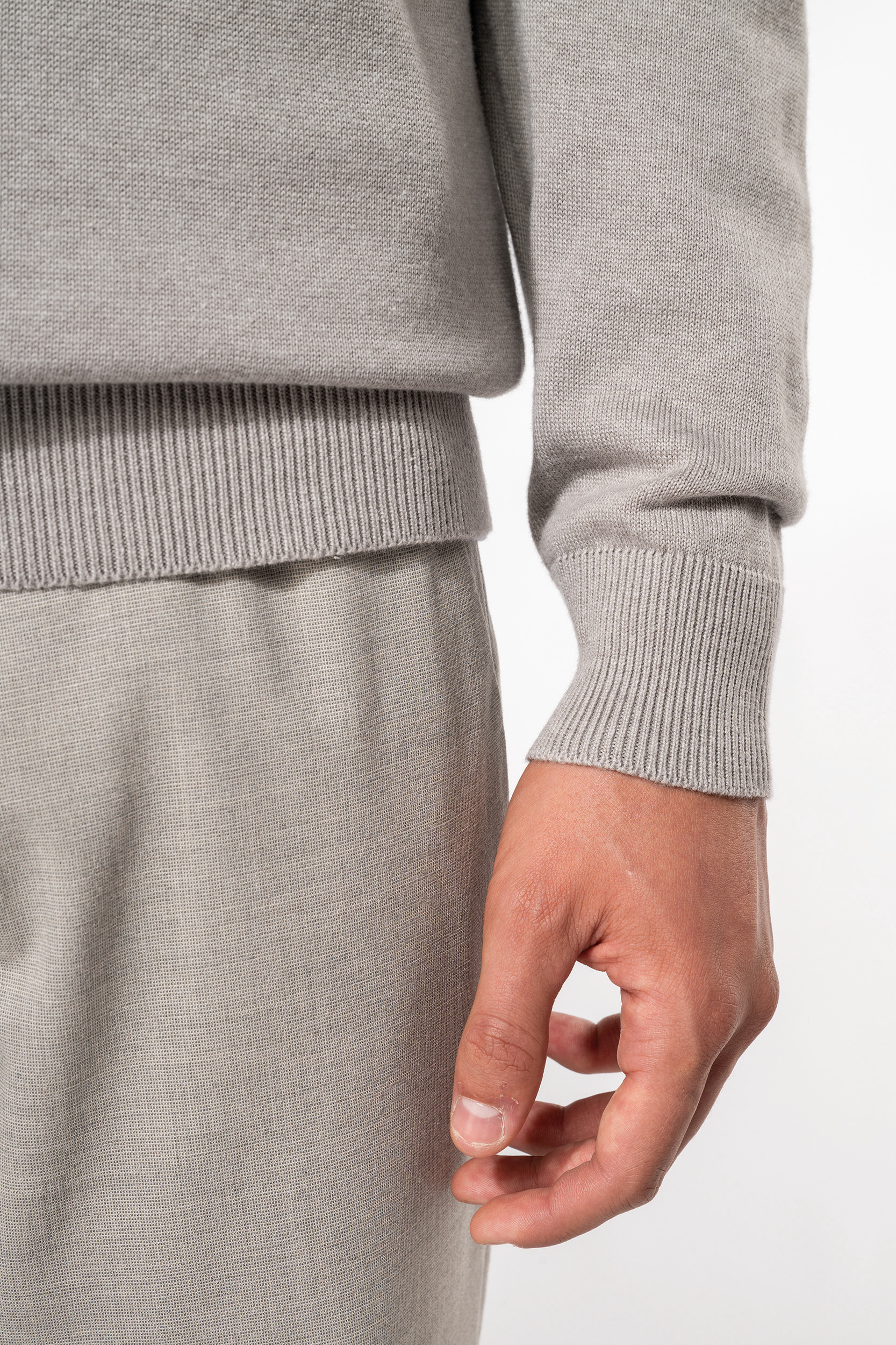 Herenpullover met ronde hals