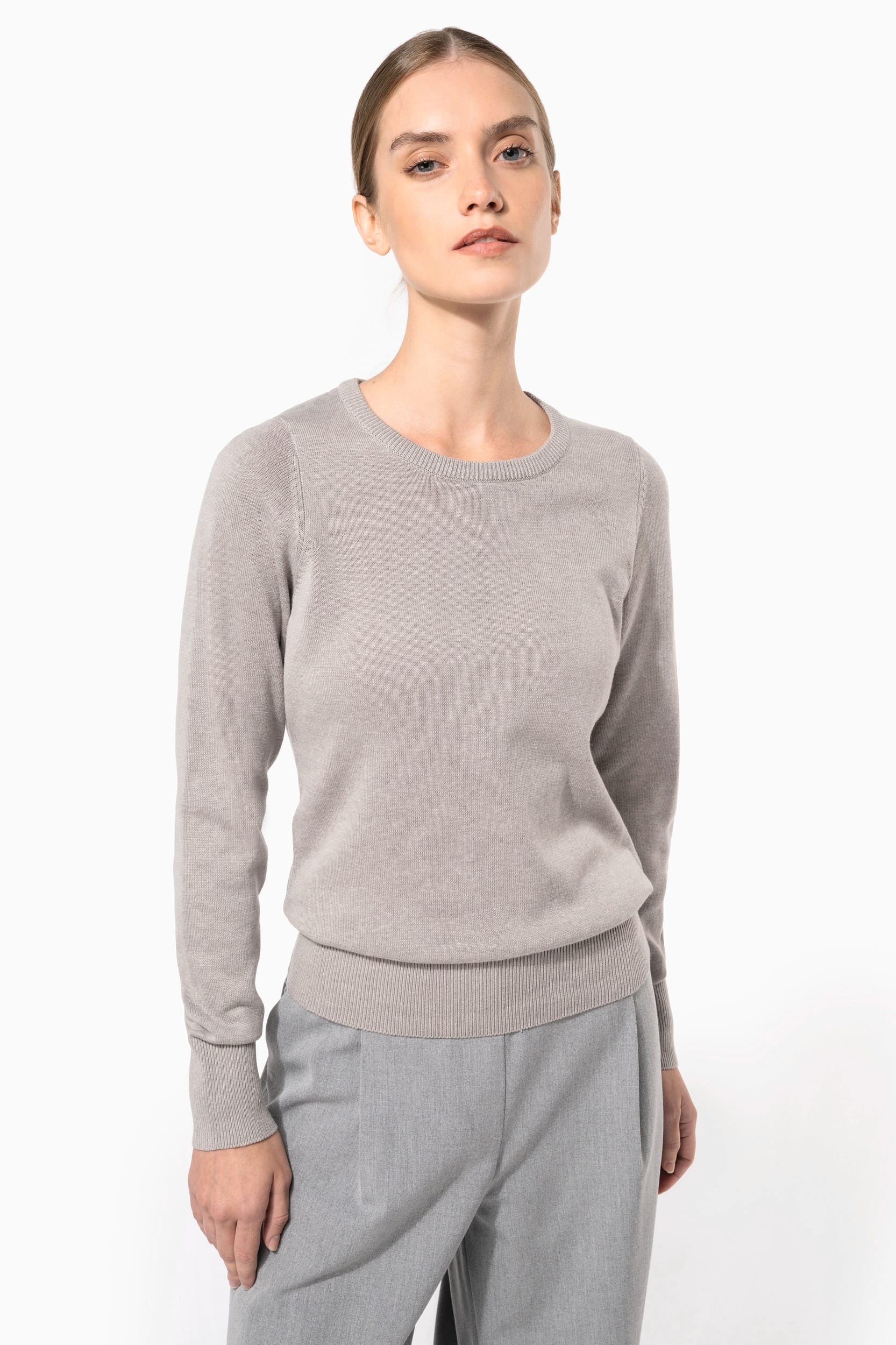Kariban Ladies' crew neck jumper
